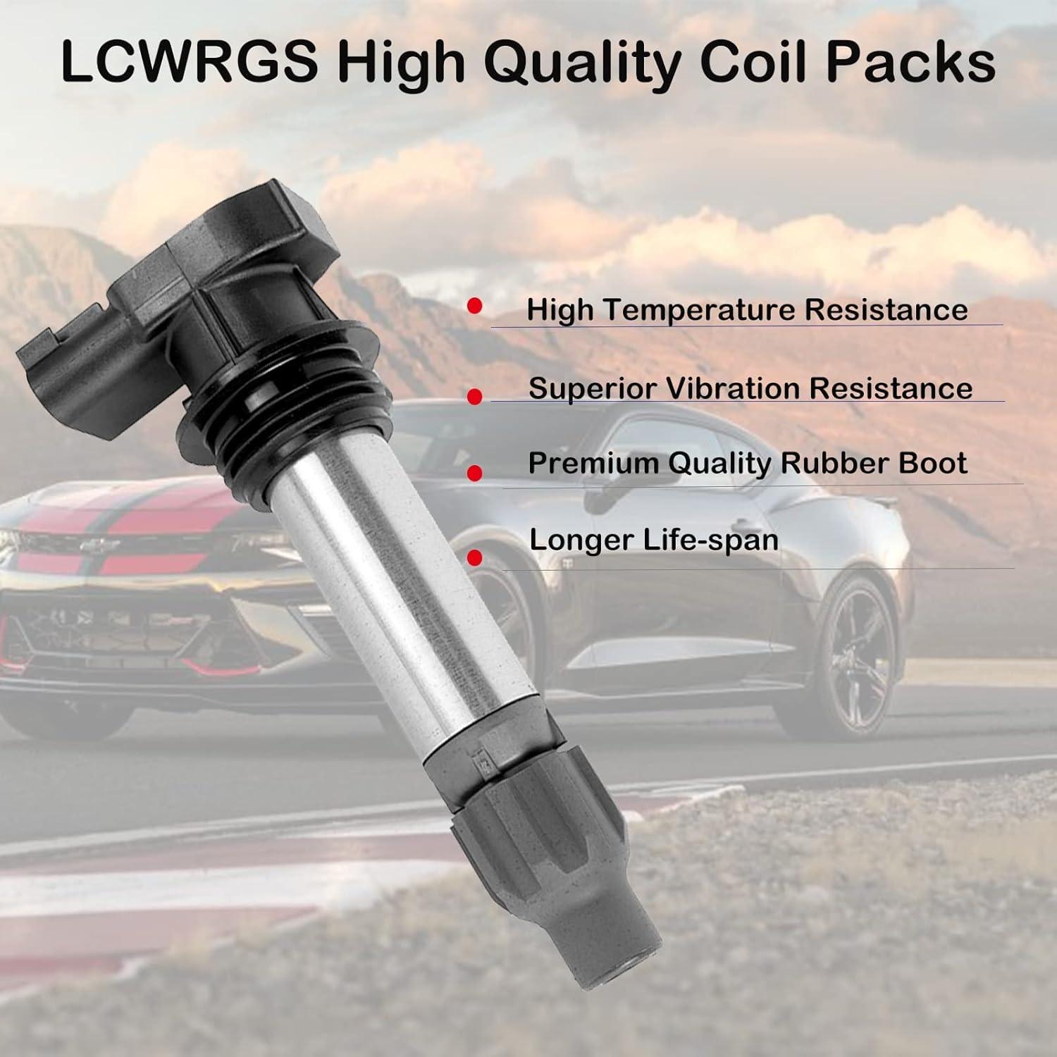 Juego de 6 Bobinas de Encendido LCWRGS para V6 Buick GMC Chevy