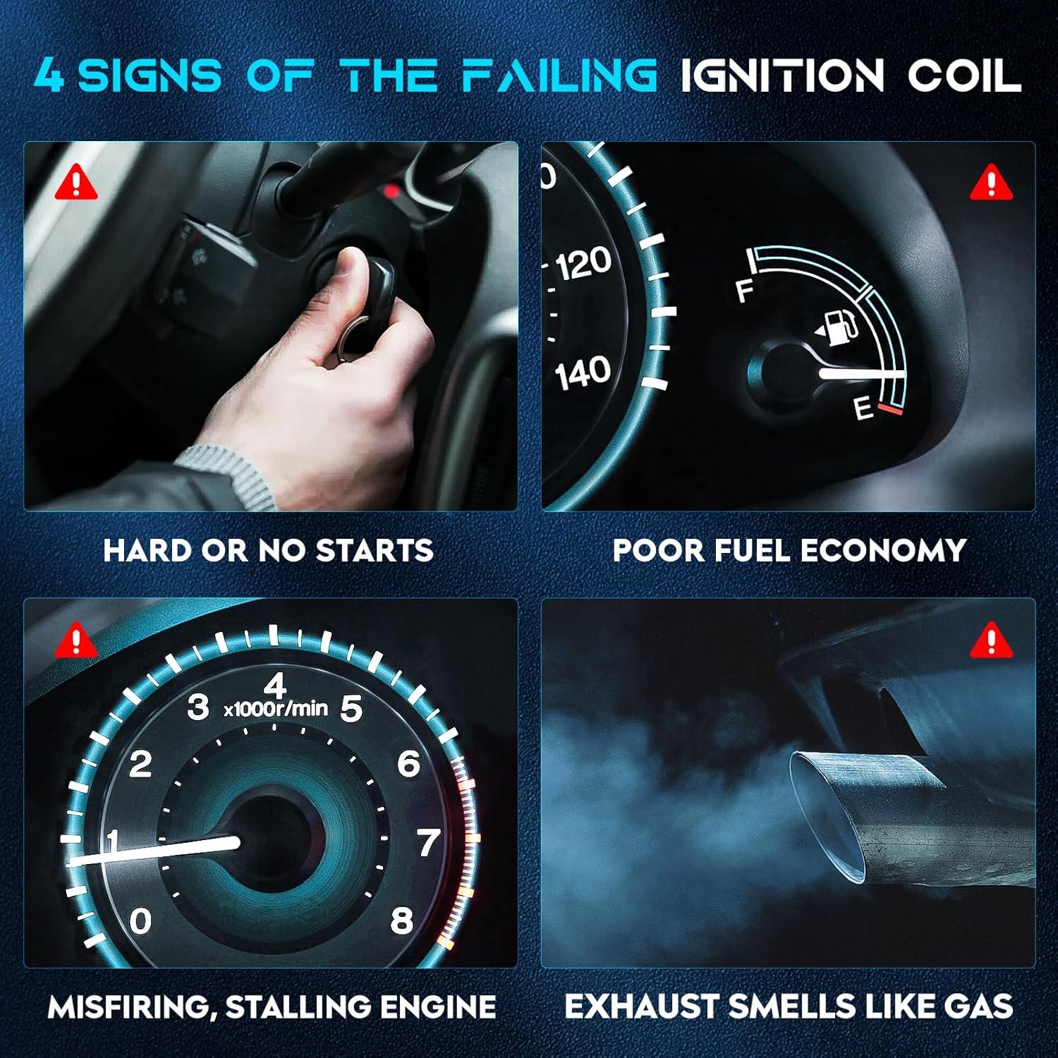 Juego de 6 Bobinas de Encendido Lacarier 3.7L Compatible Infiniti