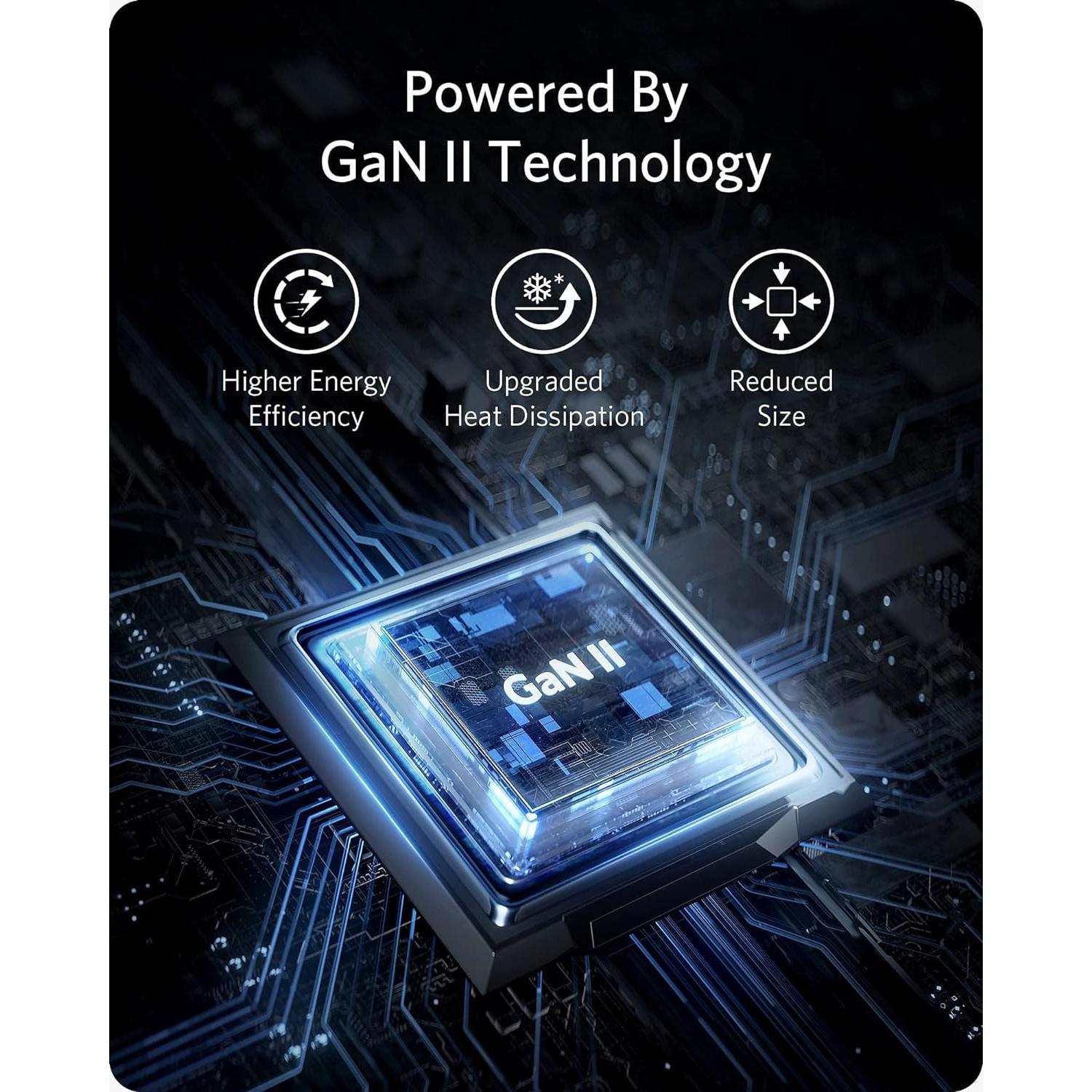 Cargador USB C Anker 715 Nano II 65W Plegable y Rápido