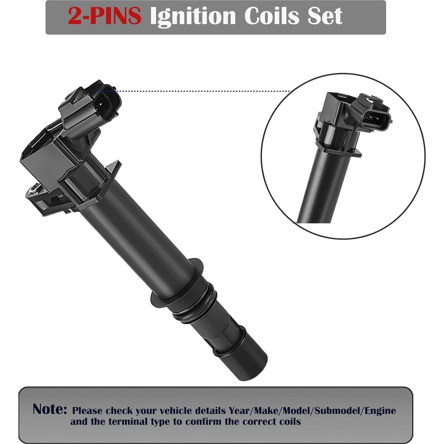 Juego de 6 Bobinas de Encendido y Bujías LCWRGS 3.7 V6 Jeep/Dodge 2002-2008