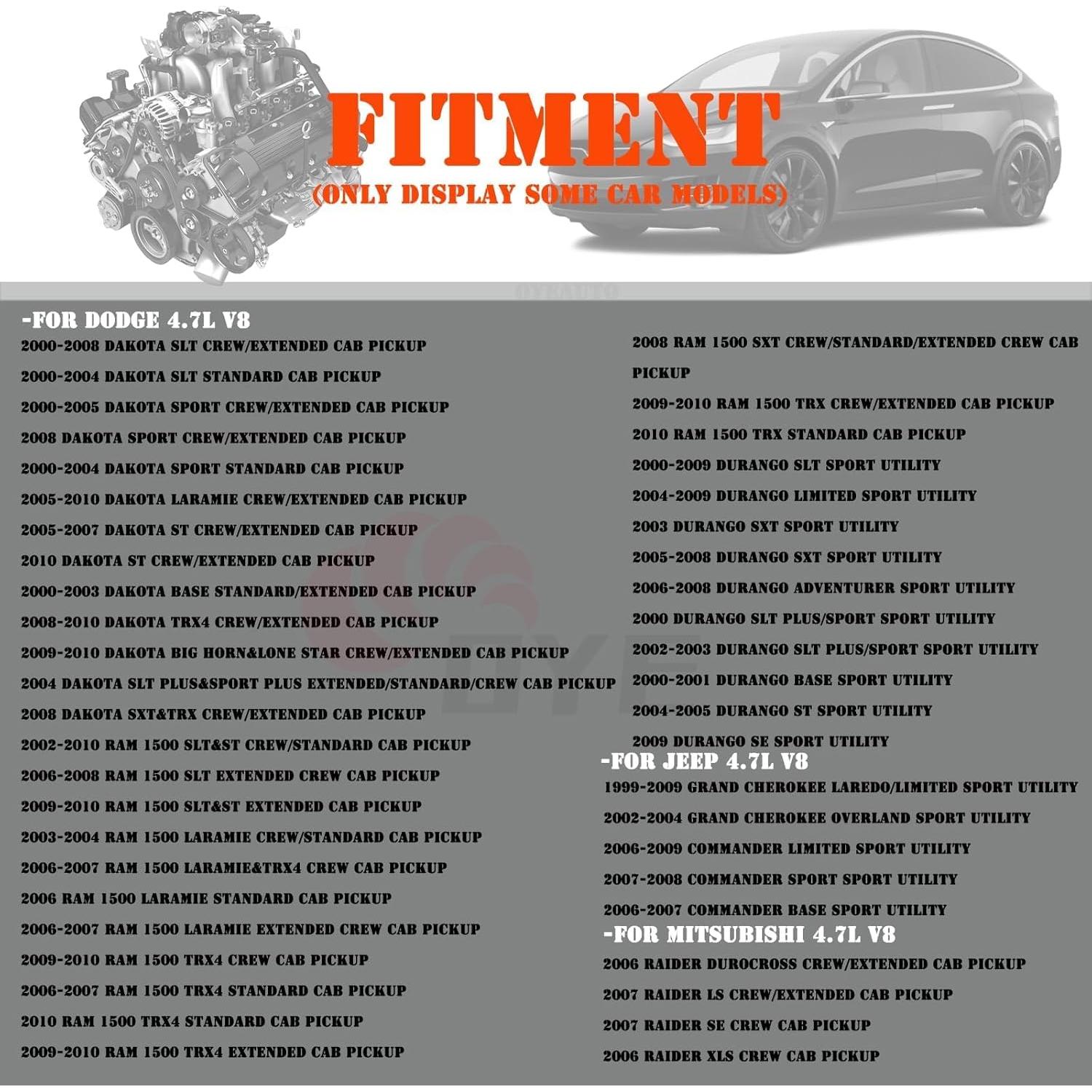 Paquete de 8 Bobinas de Encendido y Bujías OYEAUTO 4.7L V8