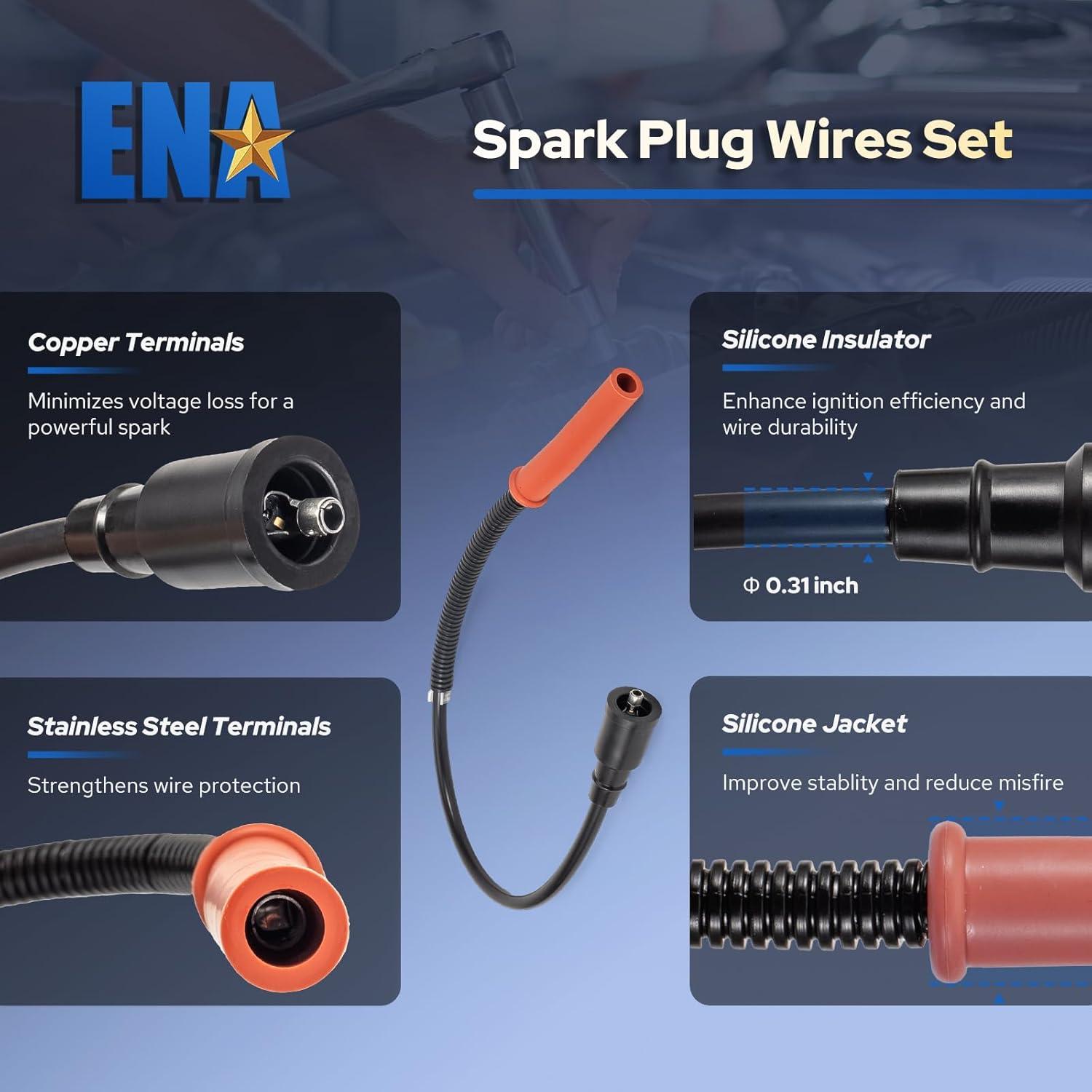 Juego de 8 Bobinas de Encendido ENA + 16 Bujías Platino Ford