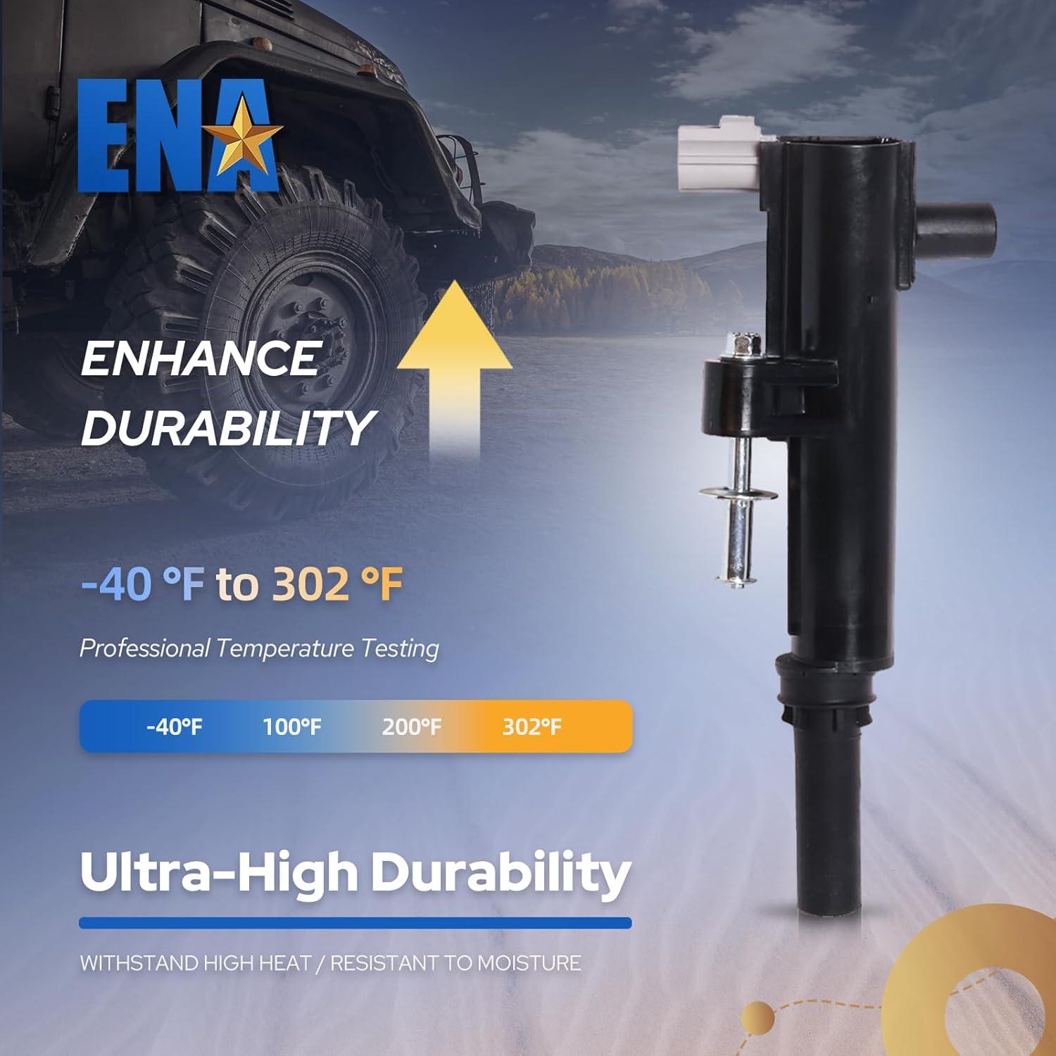 Juego de 3 Bobinas de Encendido ENA + 6 Bujías Platino 3.7L