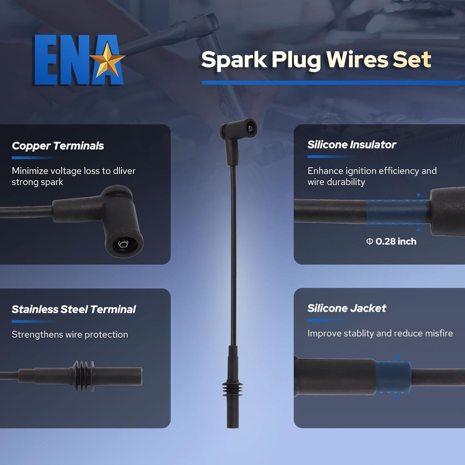Juego de 3 Bobinas de Encendido ENA + 6 Bujías Platino 3.7L