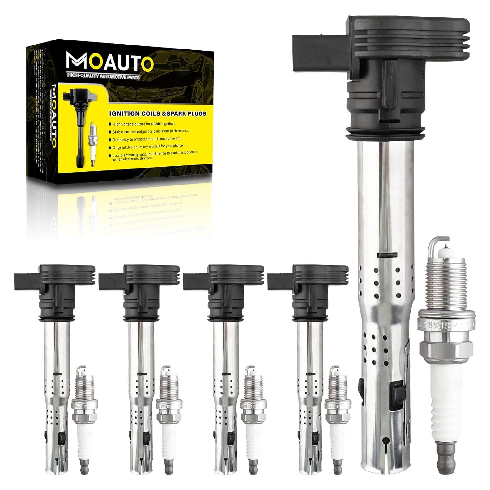 Juego de 5 Bobinas de Encendido y 5 Bujías Iridio MOAUTO