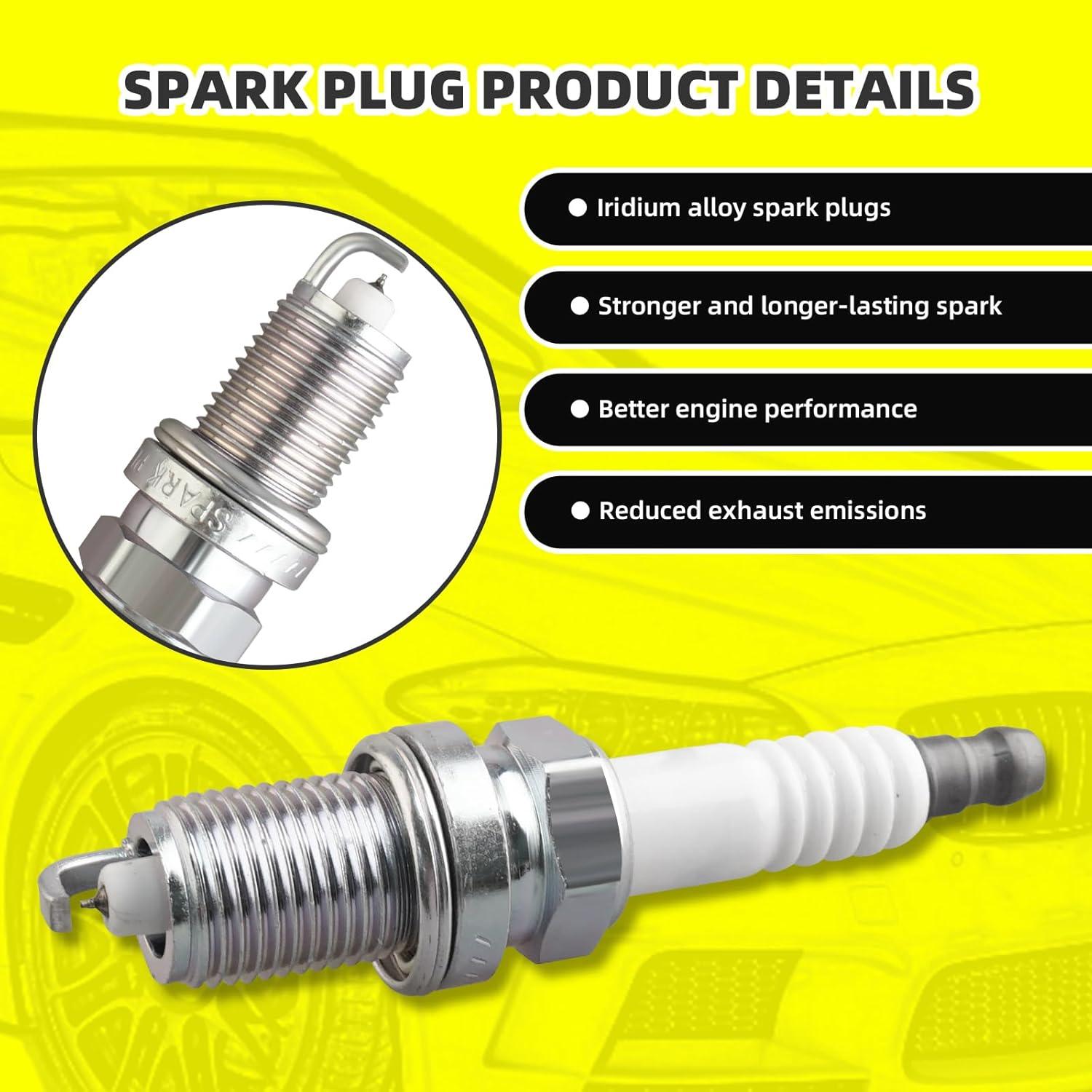 Juego de 5 Bobinas de Encendido y 5 Bujías Iridio MOAUTO