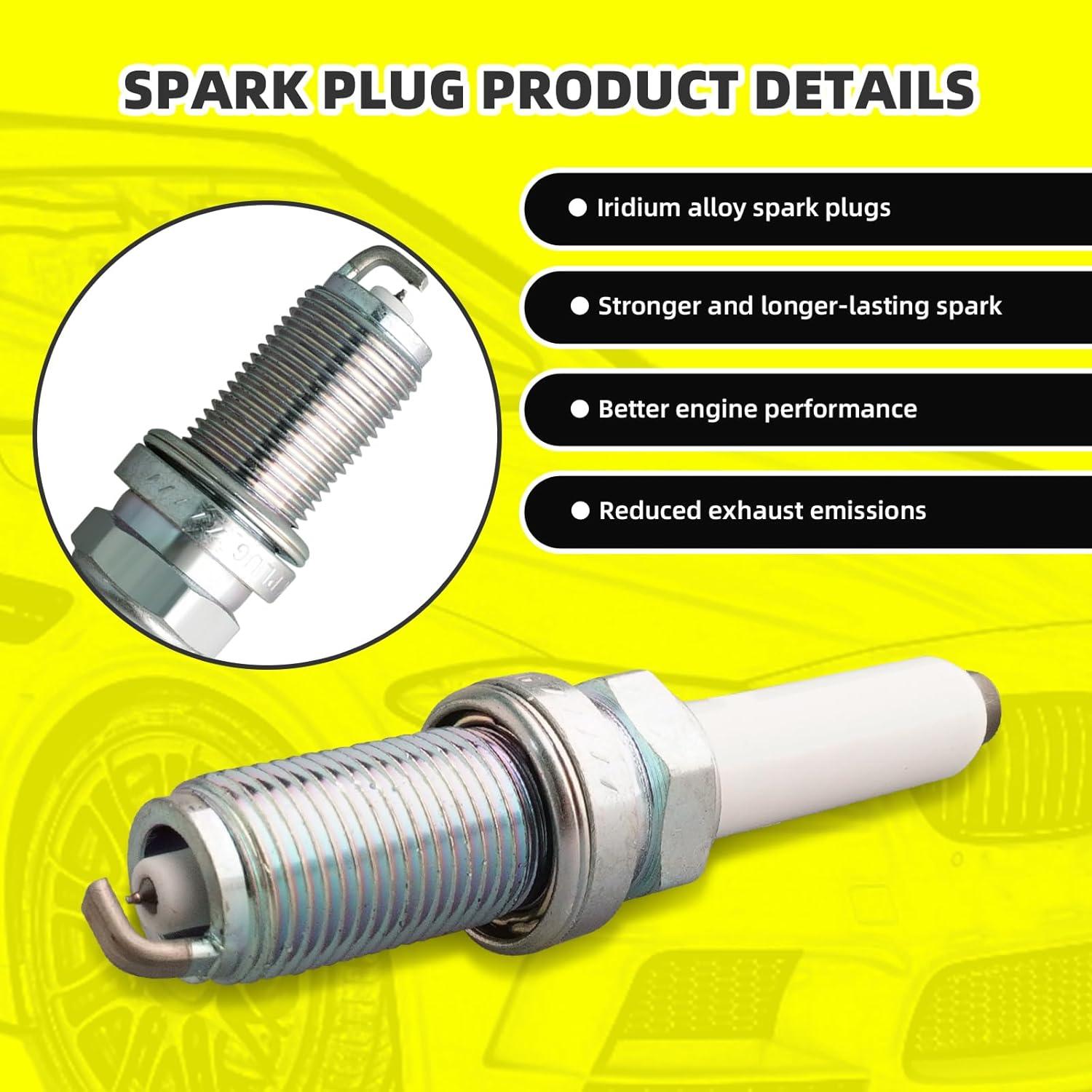 Kit de 4 Bobinas de Encendido y Bujías Iridio MOAUTO 06J905110G