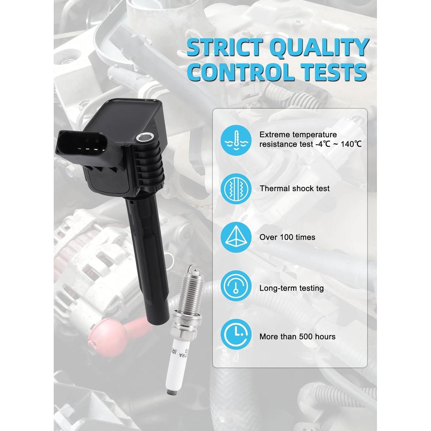 Bobina de Encendido y Bujía Iridio TAUTOY 4PCS 2.0L 2014-2021