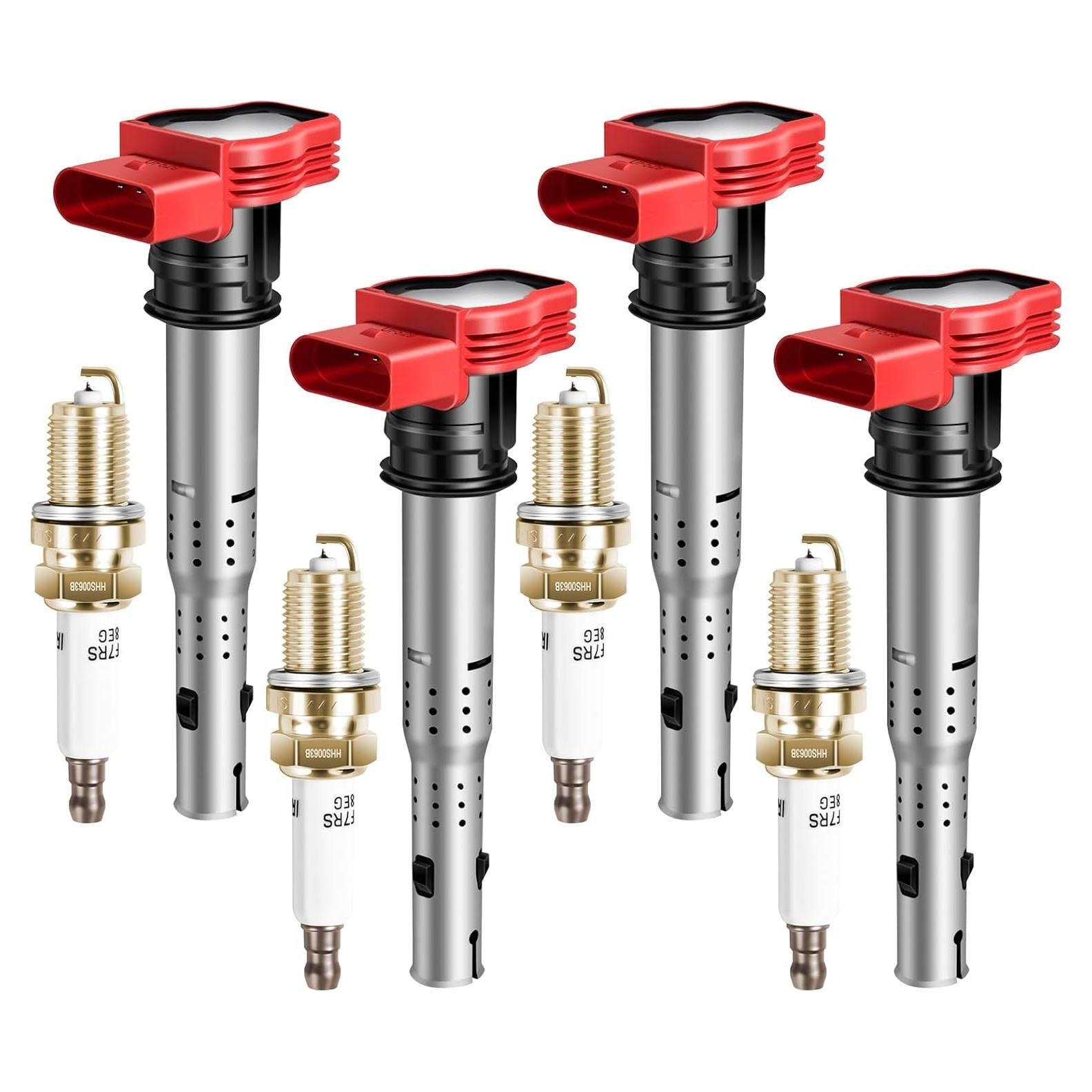 Bobinas de Encendido y Bujías de Iridio GPMMWPG UF529 para Audi y VW