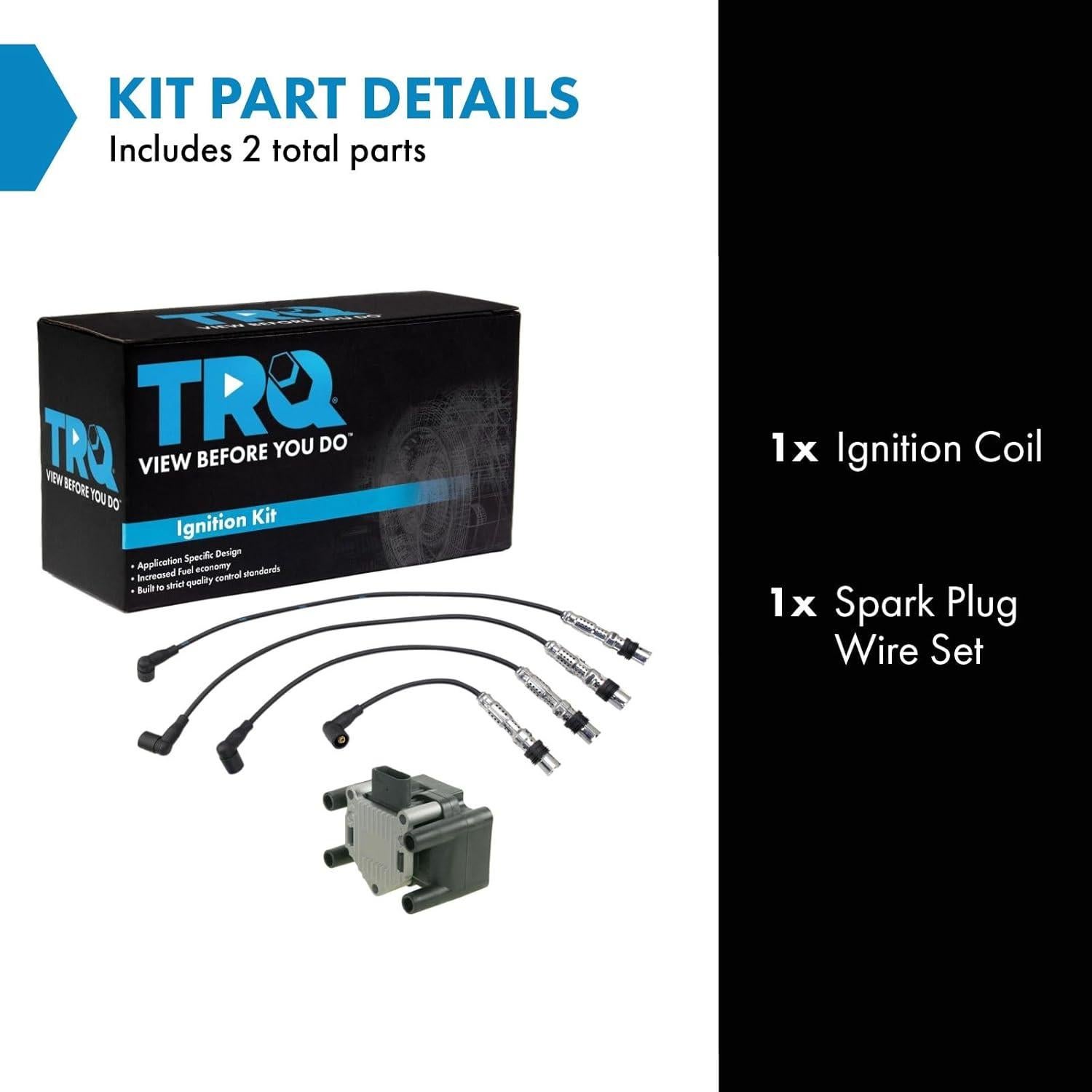 Kit de Encendido TRQ 2 Piezas para VW Beetle, Golf, Jetta