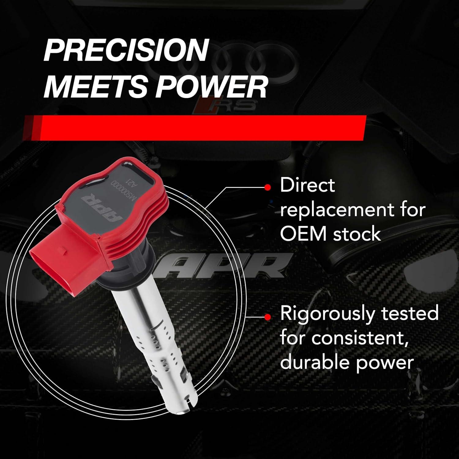 Bobina de Encendido APR MS100208 Rojo para VW Audi Lamborghini