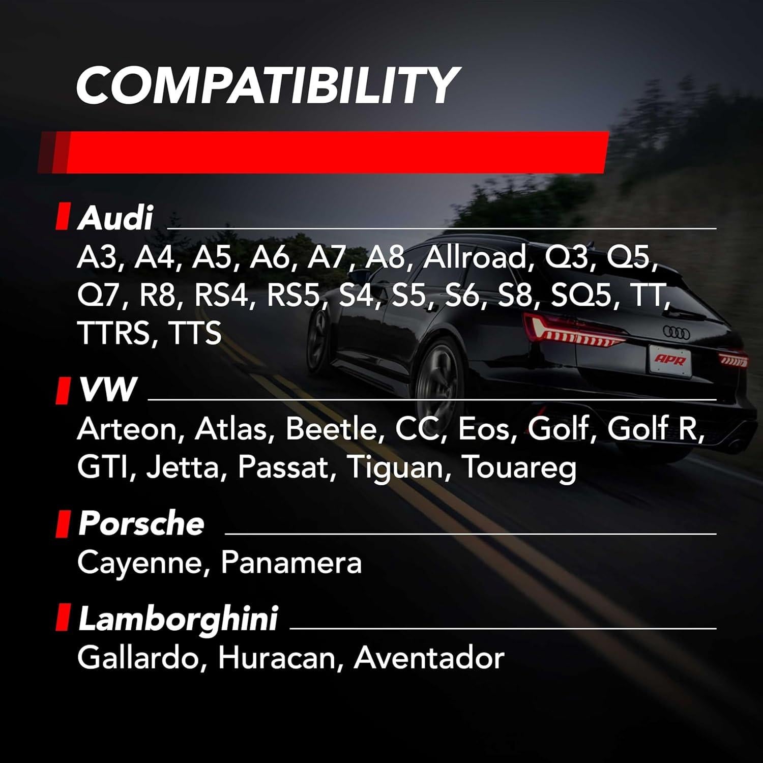 Bobina de Encendido APR MS100208 Rojo para VW Audi Lamborghini