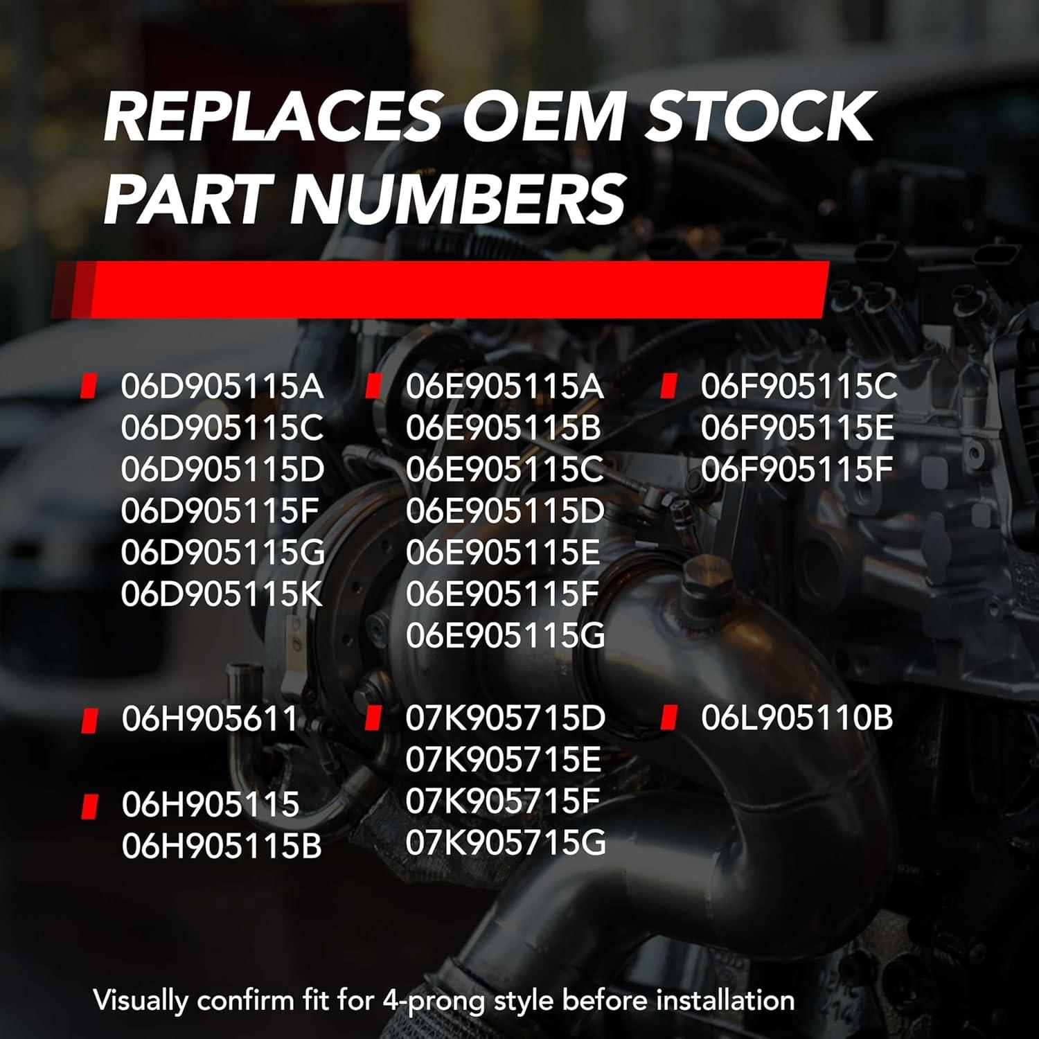 Bobina de Encendido APR MS100208 Rojo para VW Audi Lamborghini