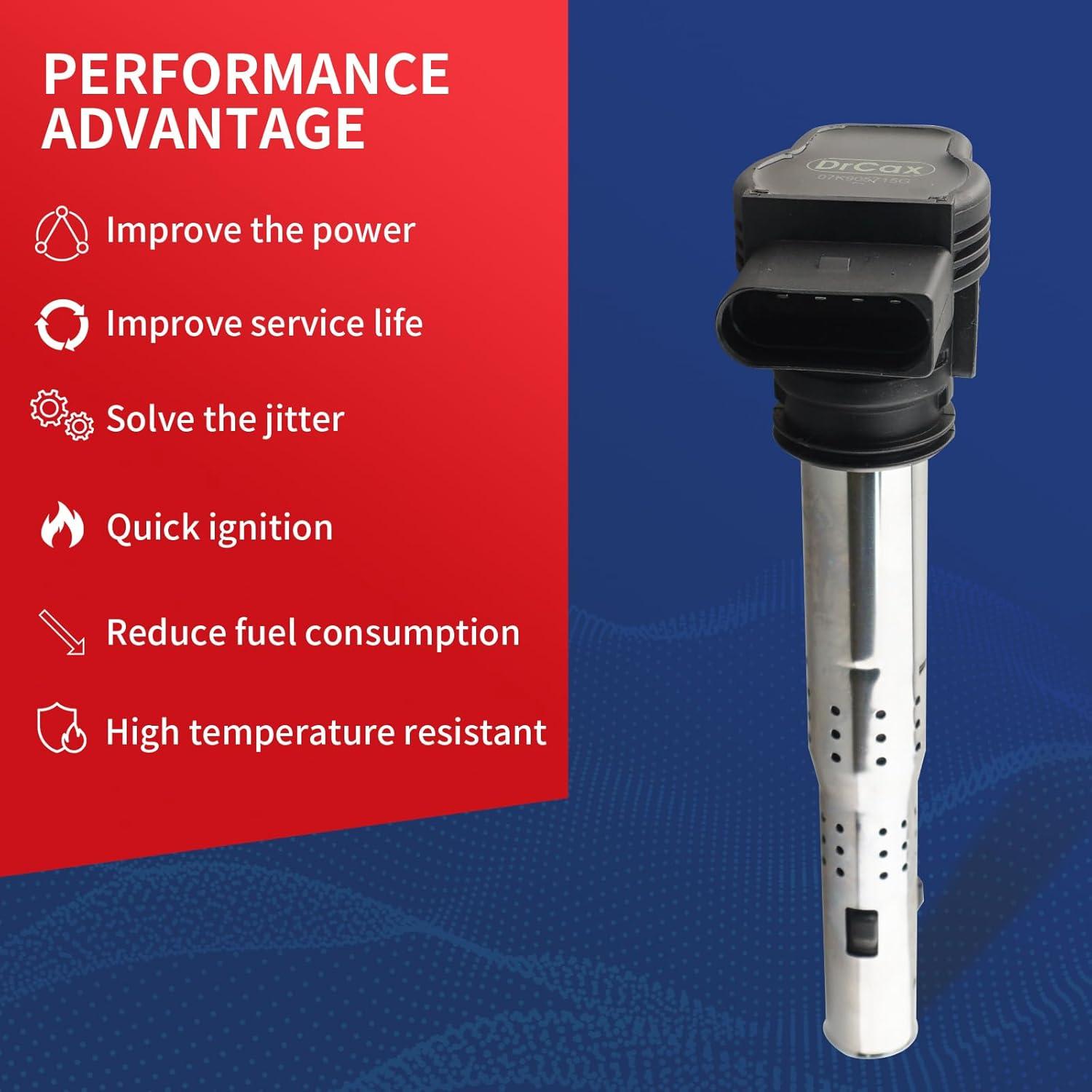 Bobina de Encendido DrCax UF575 para Audi y Volkswagen