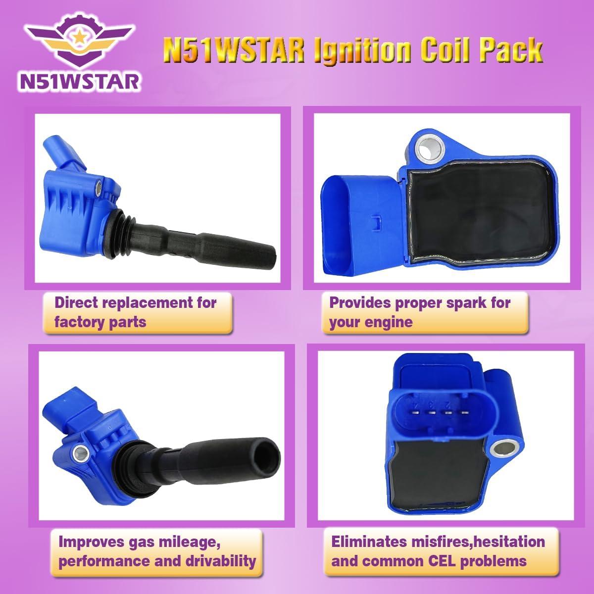 Juego de Bobinas de Encendido N51WSTAR para Audi y Volkswagen