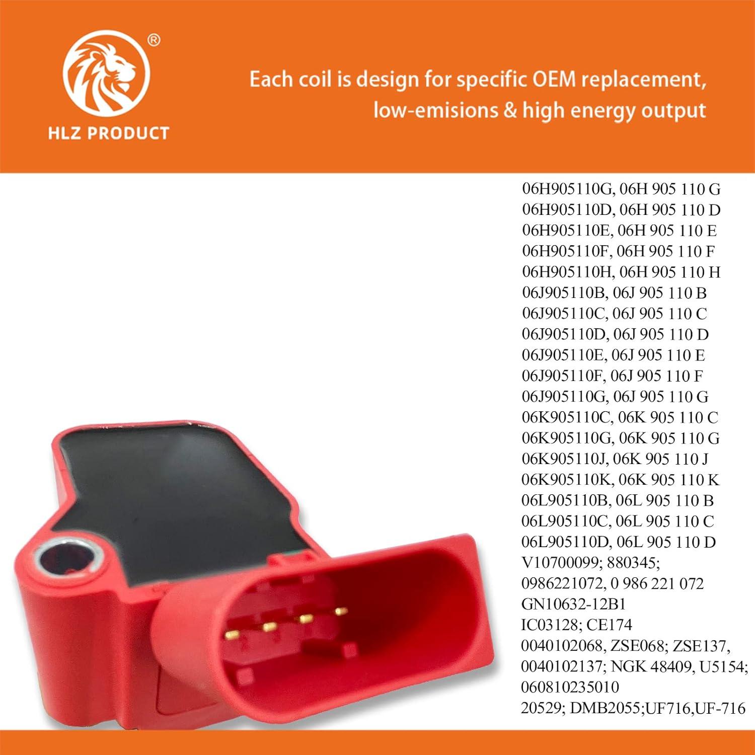 Bobinas de Encendido HLZ para Audi y VW 1.8T a 4.0T