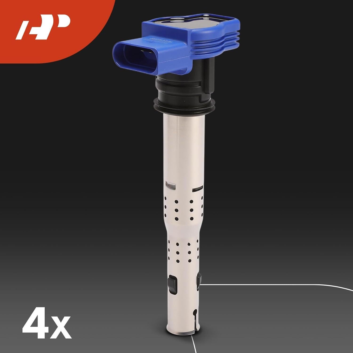 Juego de 8 Bobinas de Encendido y Bujías Iridio A-Premium Azul