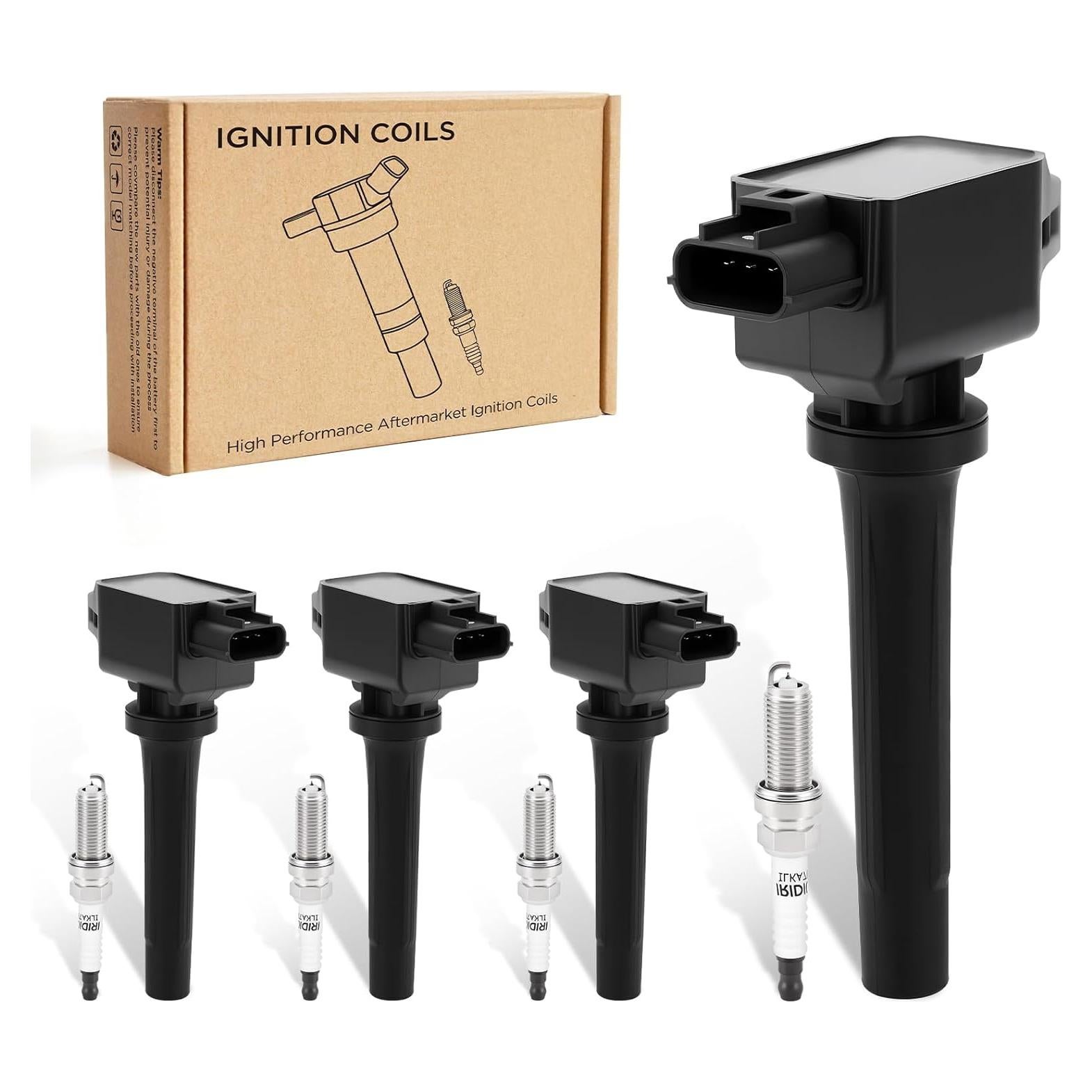 Juego 4 Bobinas Encendido UF781 + 4 Bujías Iridio TNMT