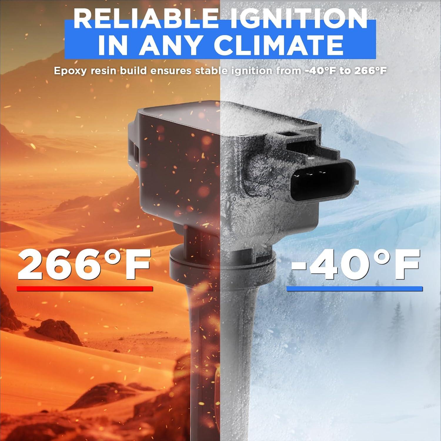 Juego 4 Bobinas Encendido UF781 + 4 Bujías Iridio TNMT