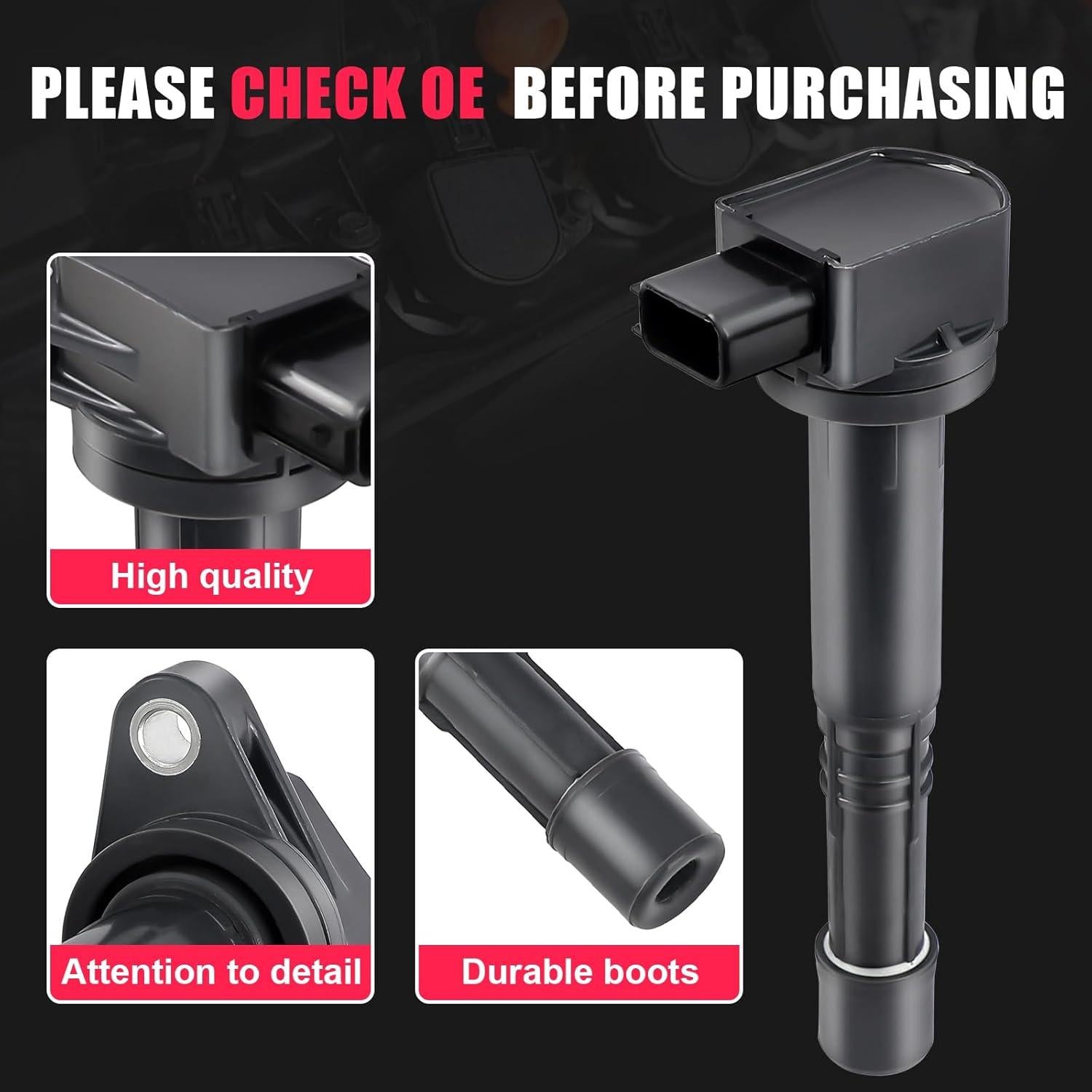 Paquete de Bobina de Encendido y Bujía TXROMTZ WJ-037 2.0L 2.4L