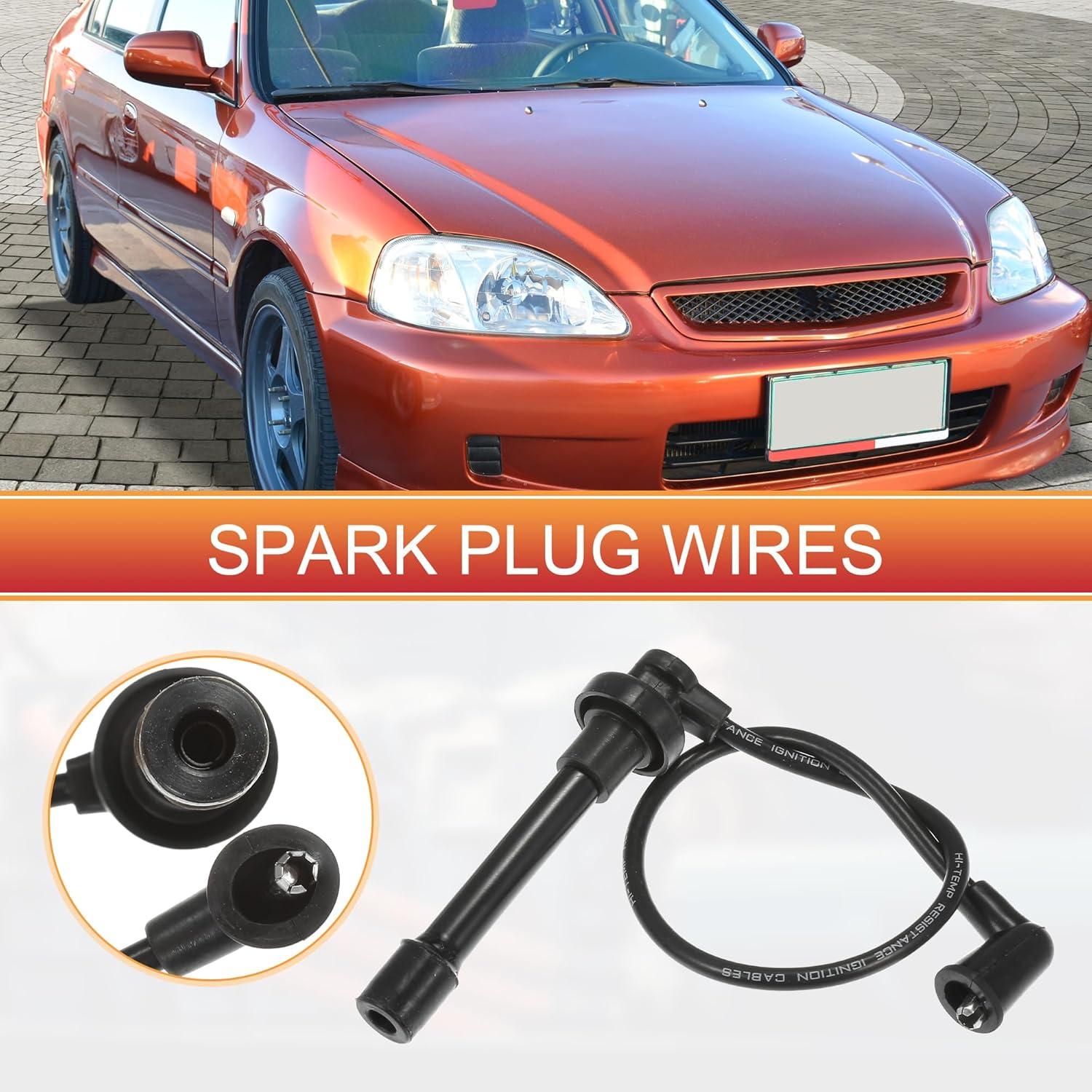 Cables de Bujía de Encendido ACROPIX 7mm para Honda y Acura - Paquete de 4