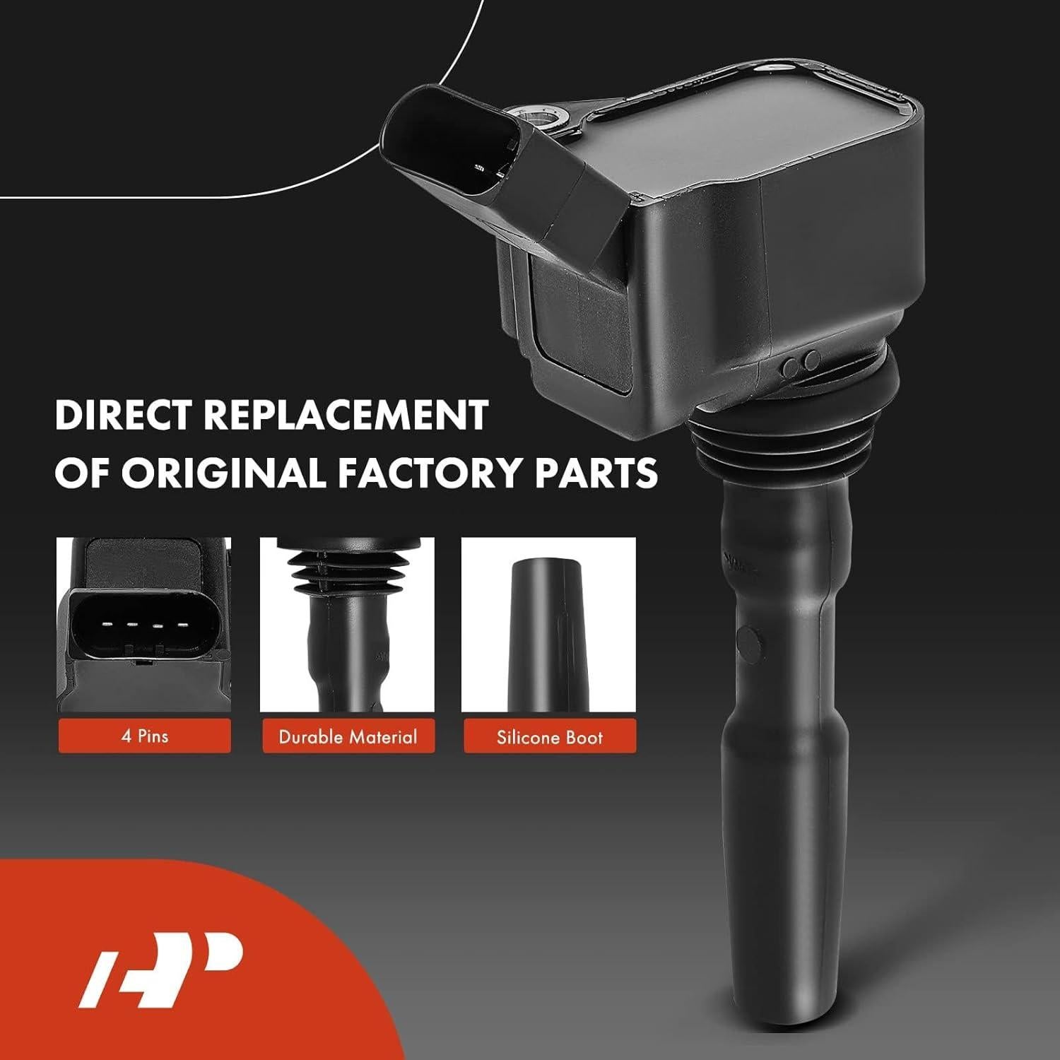 Conjunto A-Premium 4 Bobinas y Bujías Iridio Volkswagen Audi