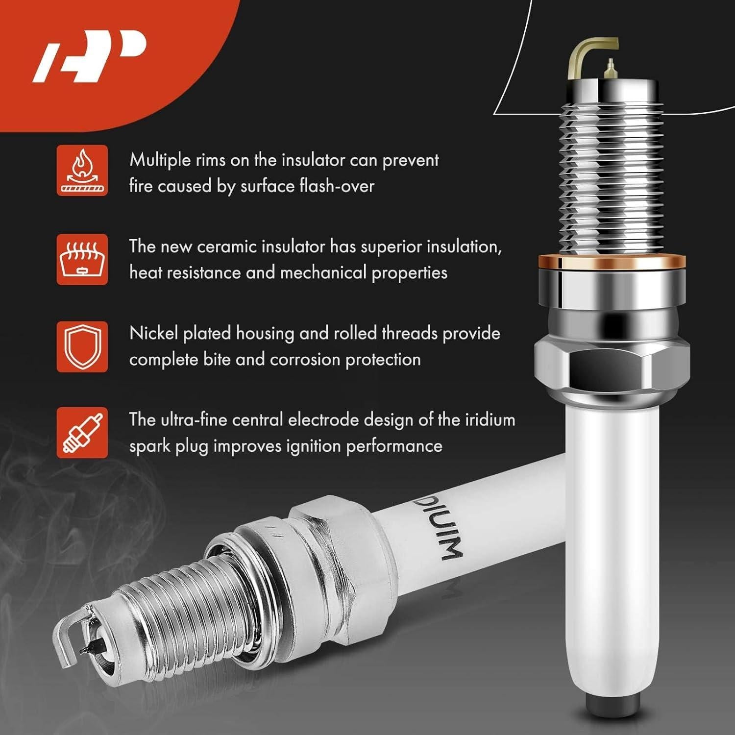 Conjunto A-Premium 4 Bobinas y Bujías Iridio Volkswagen Audi