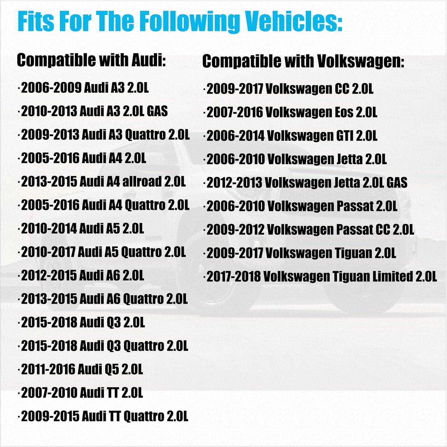 Juego de 4 bujías de iridio OYEAUTO para Audi VW A3 A4 A5