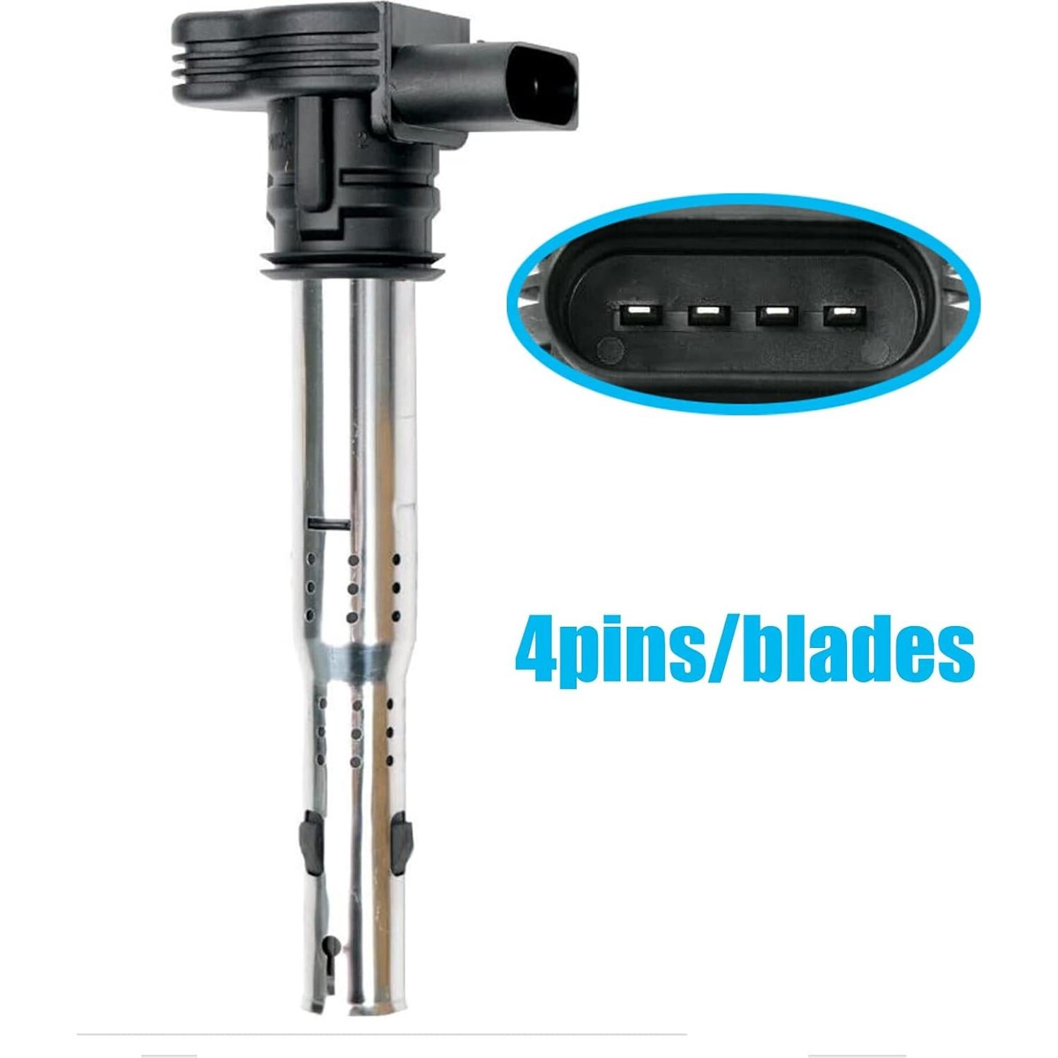 Juego de 4 bujías de iridio OYEAUTO para Audi VW A3 A4 A5