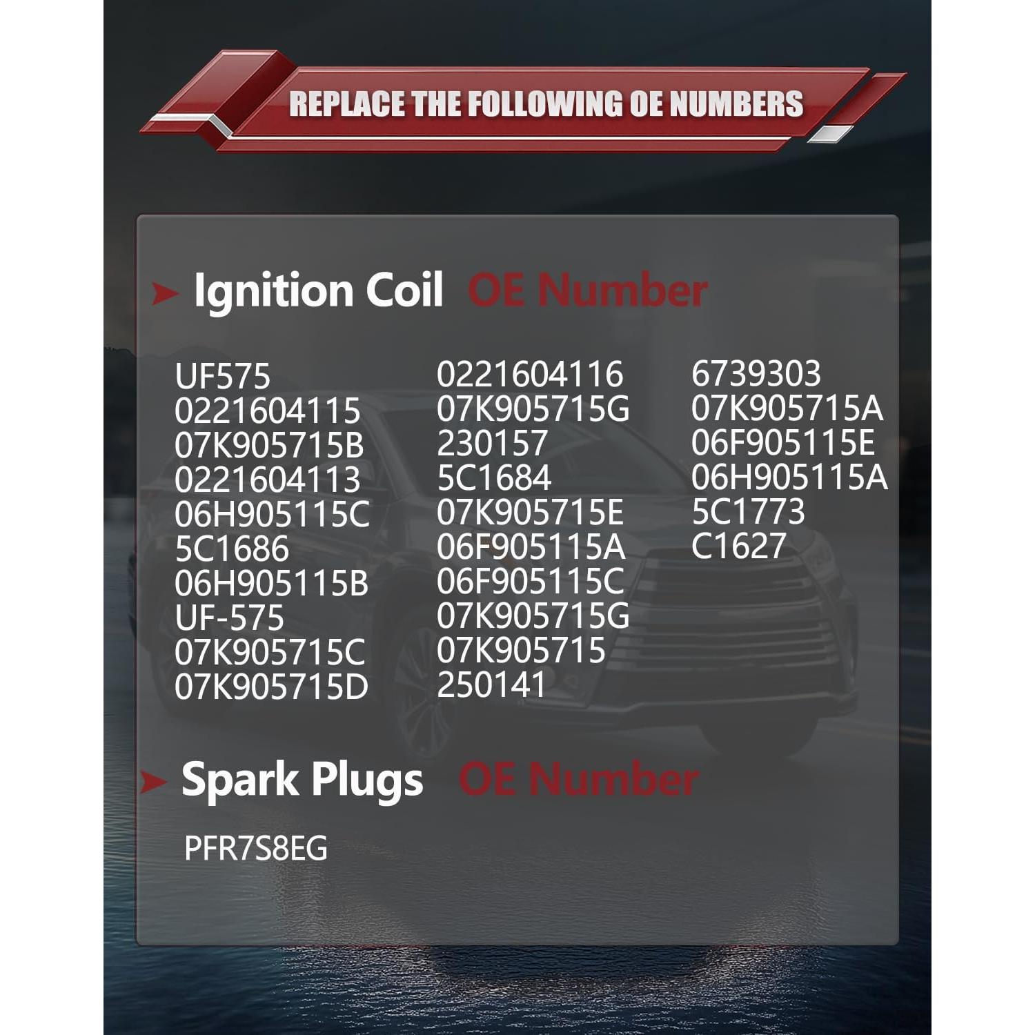 Bobinas de Encendido OKLPF UF575 y Bujías Platino - 4 Piezas