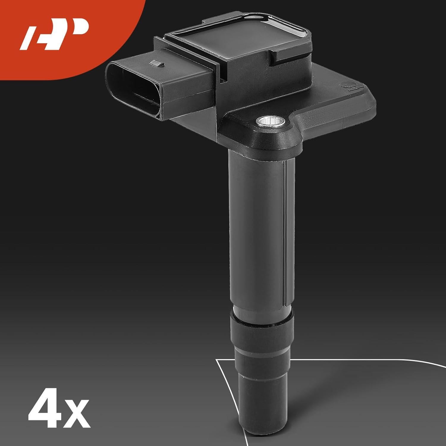 Juego de 4 Bobinas de Encendido y Bujías Iridio A-Premium