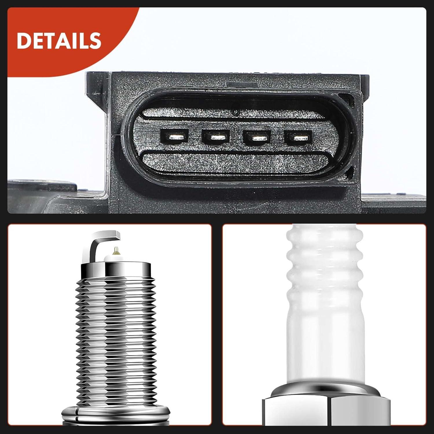 Juego de 4 Bobinas de Encendido y Bujías Iridio A-Premium