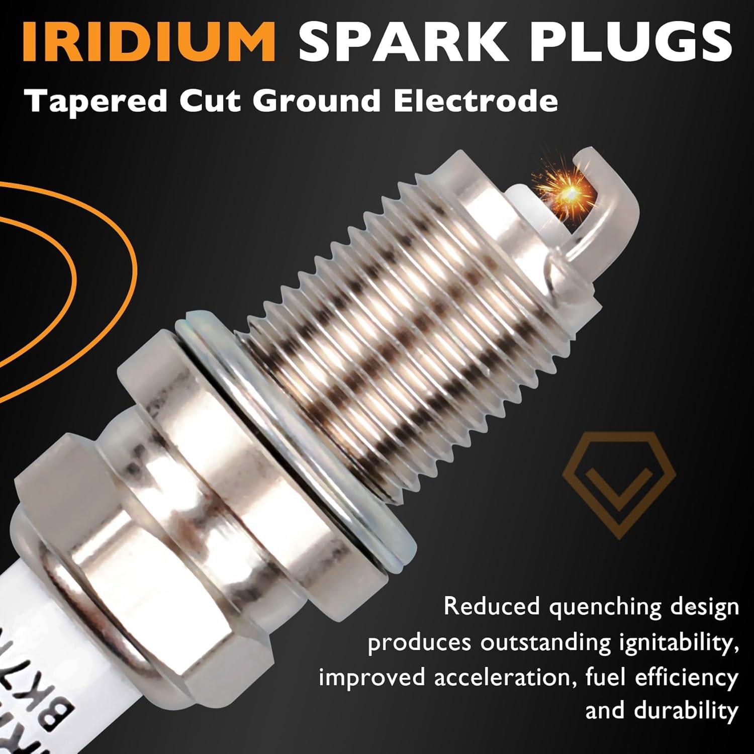 Conjunto de 4 Bobinas de Encendido y Bujías HQPASFY A1928