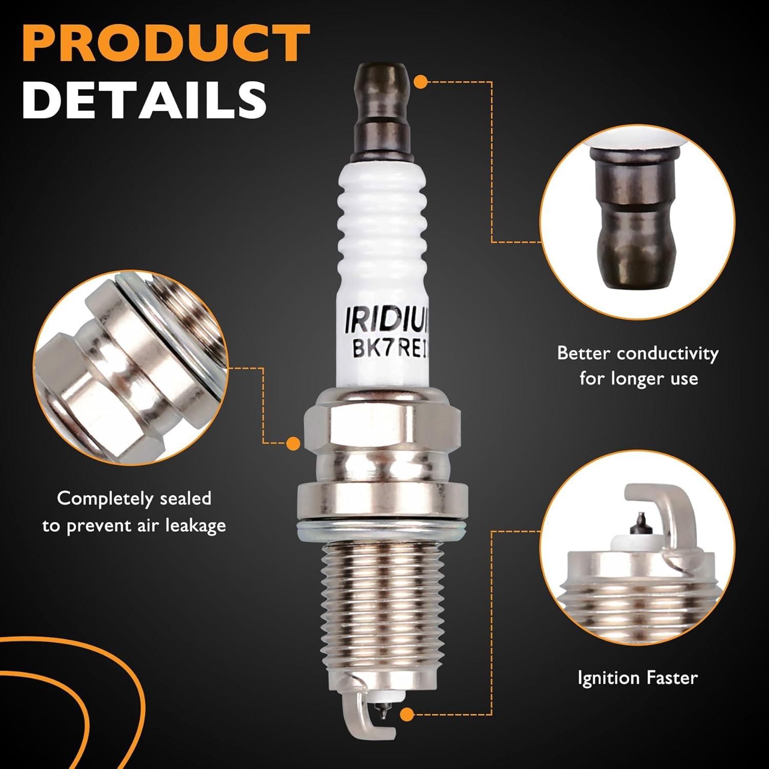 Conjunto de 4 Bobinas de Encendido y Bujías HQPASFY A1928