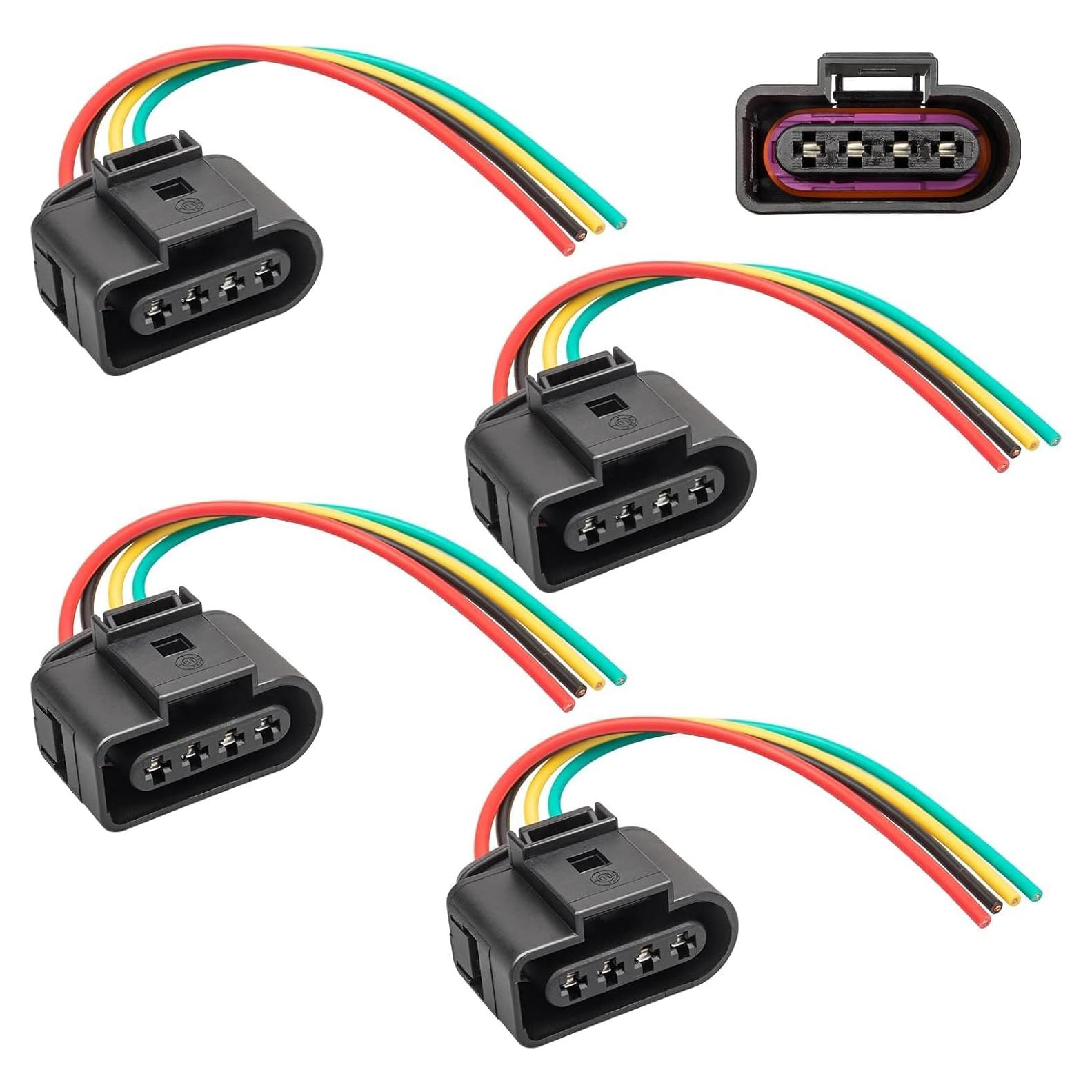 Conector de Bobina de Encendido Anina 4 Pines para VW y Audi