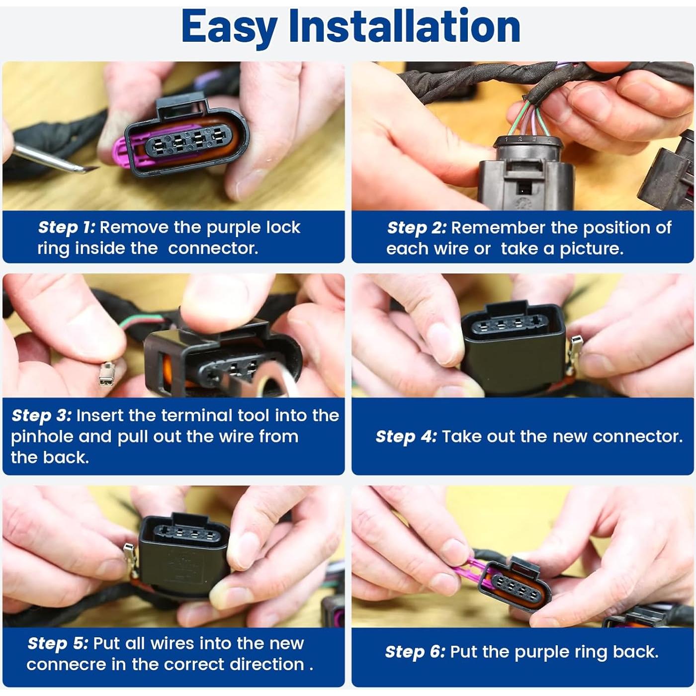 Conector de Bobina de Encendido Anina 4 Pines para VW y Audi