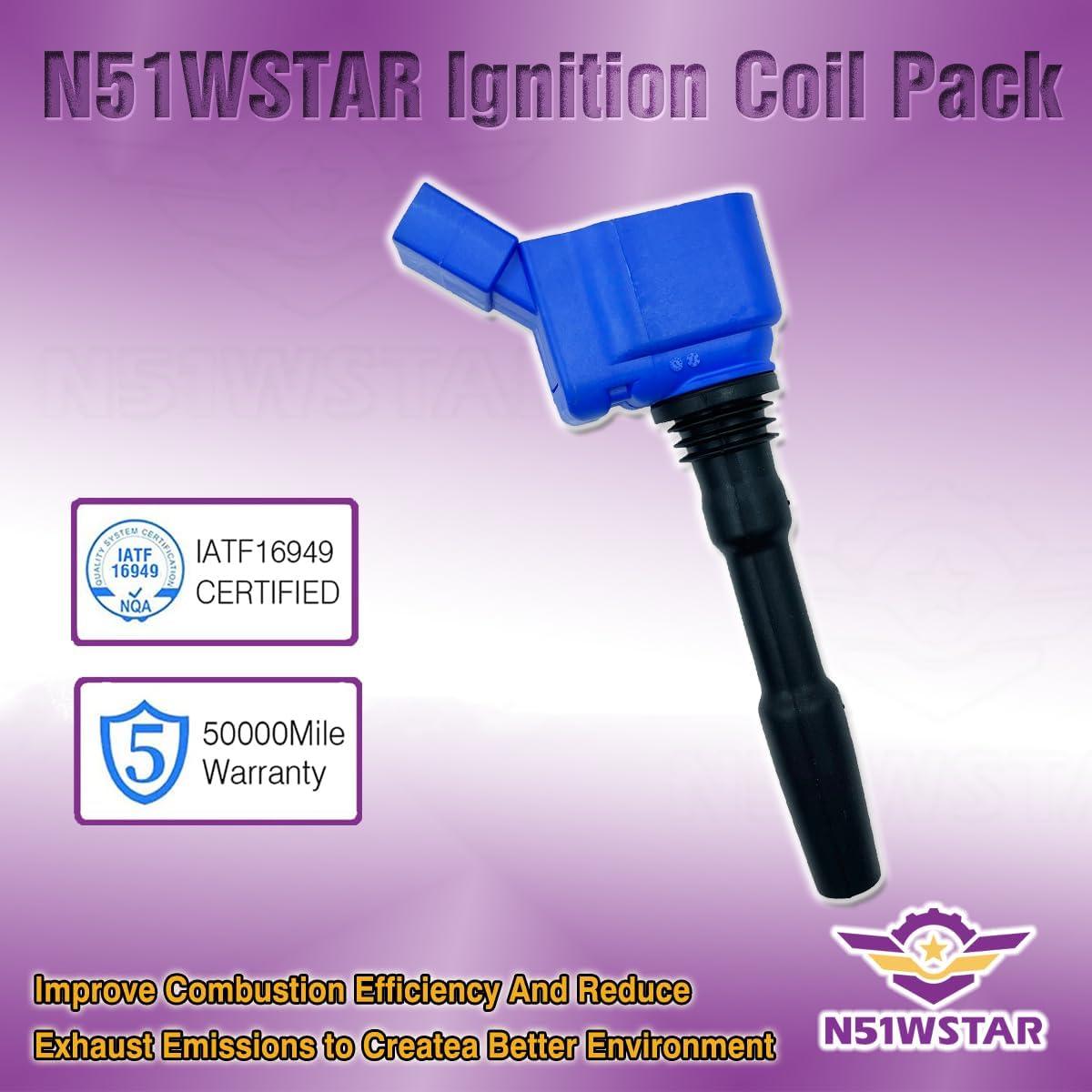 Juego de Bobinas de Encendido N51WSTAR para Audi y VW