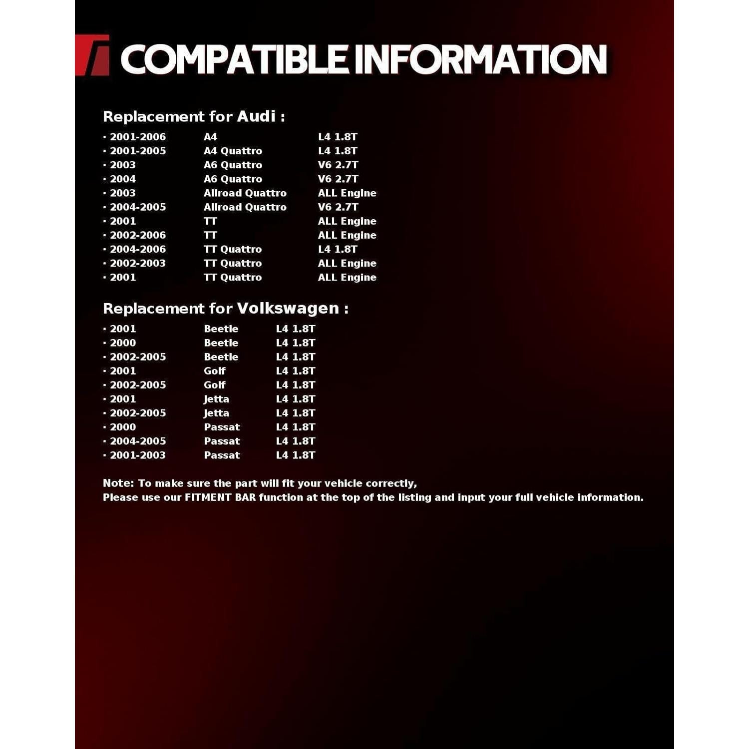 Bobinas de Encendido Torchbeam UF411 para Audi y VW 1.8T