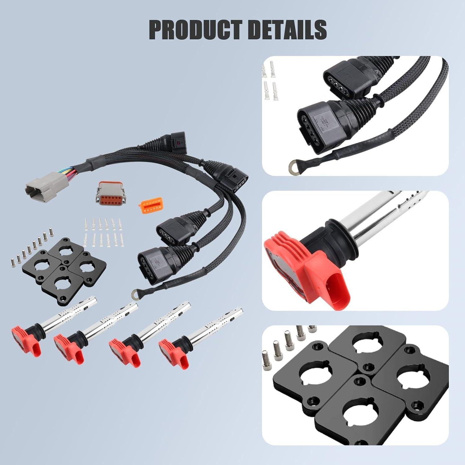 Kit de Conversión Bobinas Encendido 1.8T a 2.0T FSI R8 LIUWEIRACING