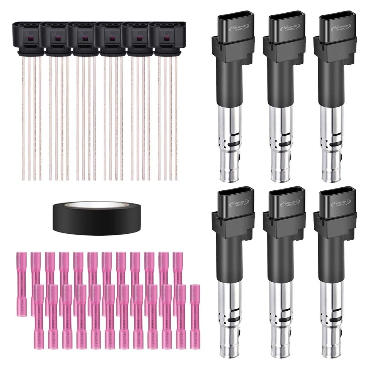Kit de 6 Bobinas de Encendido y Arnés VW Performance Master