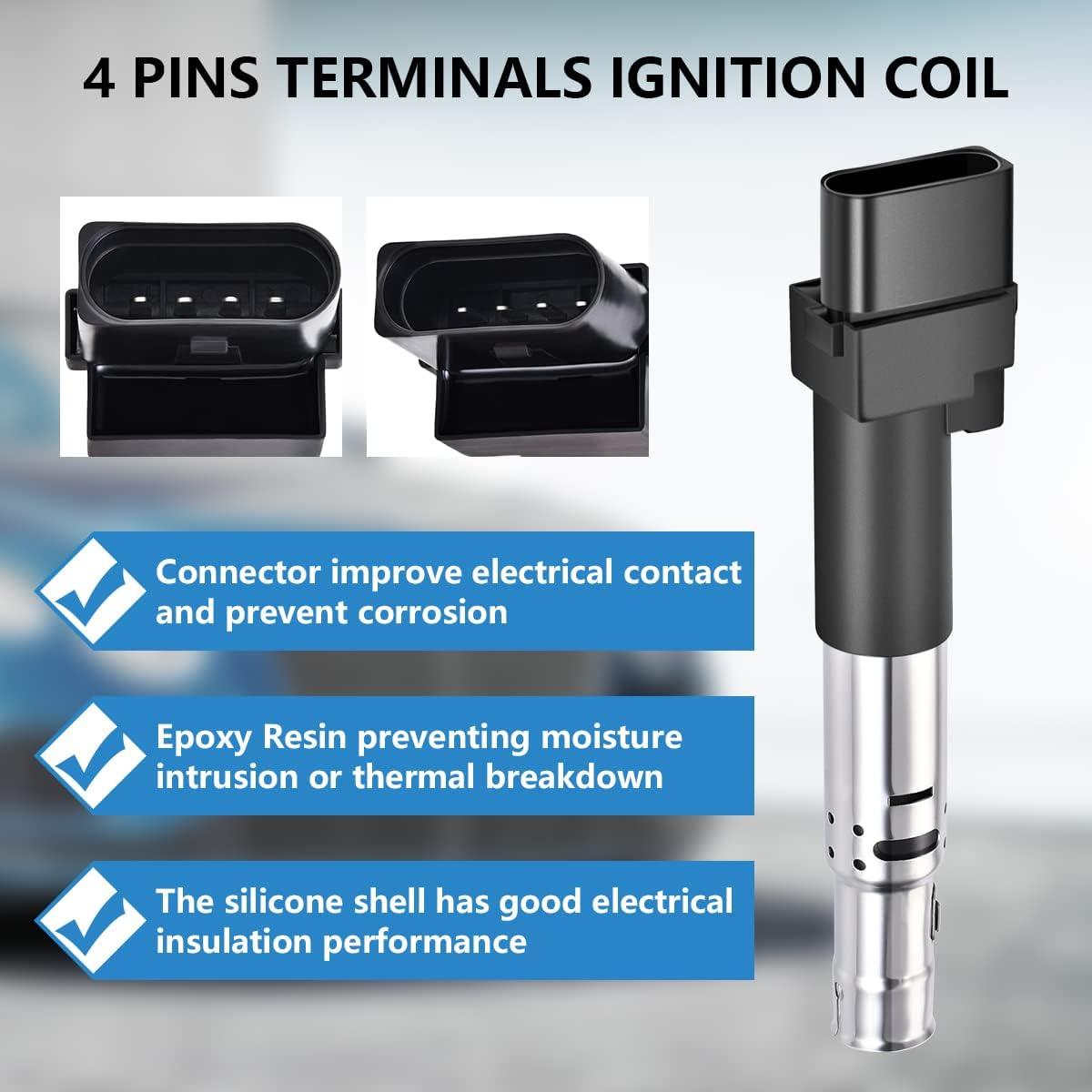 Kit de 6 Bobinas de Encendido y Arnés VW Performance Master