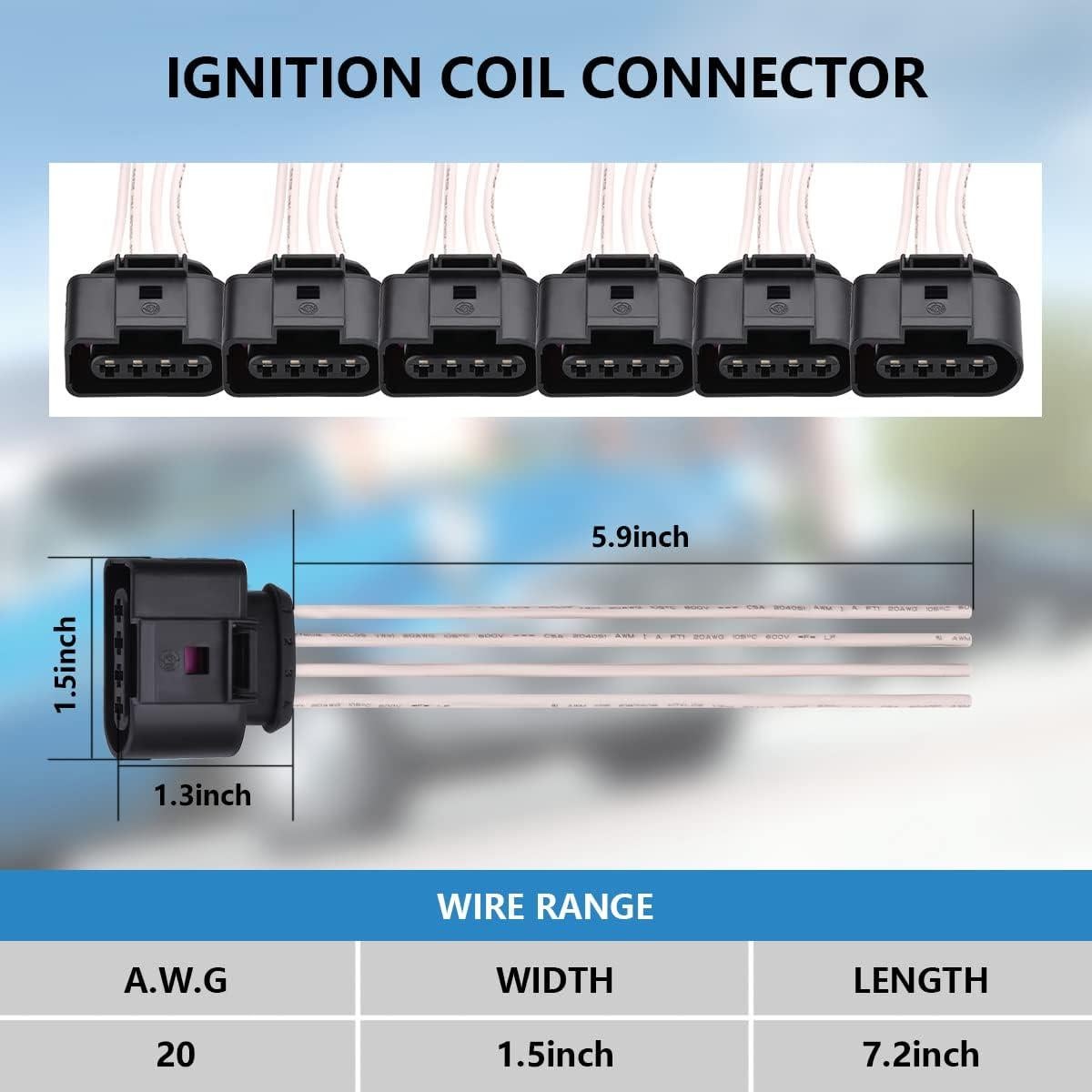 Kit de 6 Bobinas de Encendido y Arnés VW Performance Master