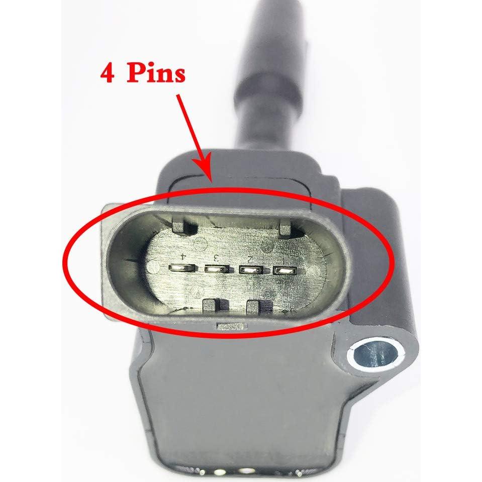 Juego de 4 Bobinas de Encendido DMCOIL para Audi y VW