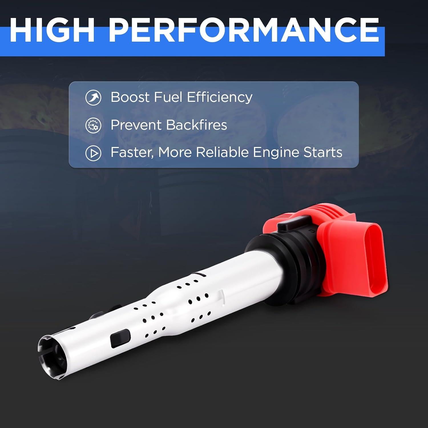 Juego 4 Bobinas de Encendido UF529 + 4 Bujías Iridio TNMT