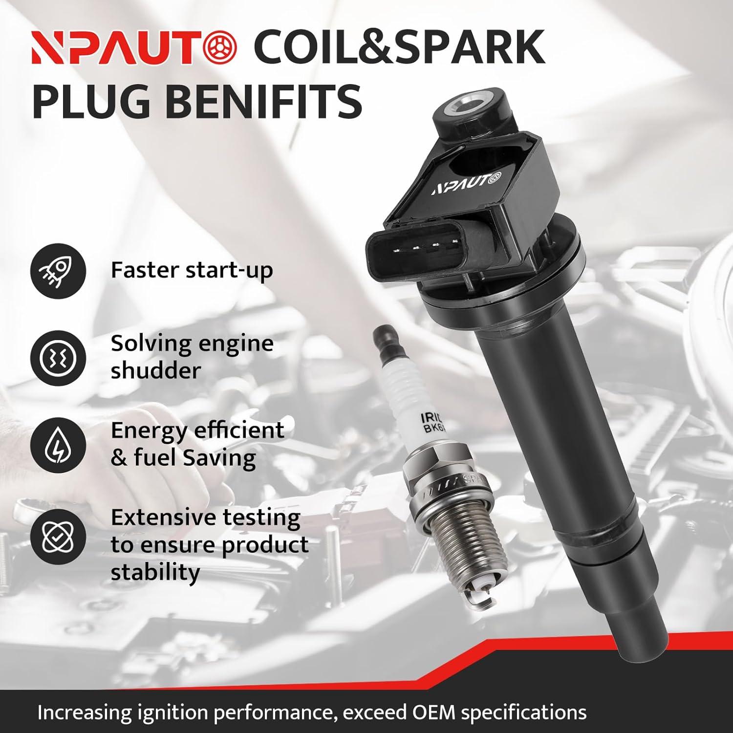 Juego de 6 Bobinas de Encendido y Bujías NPAUTO UF-267