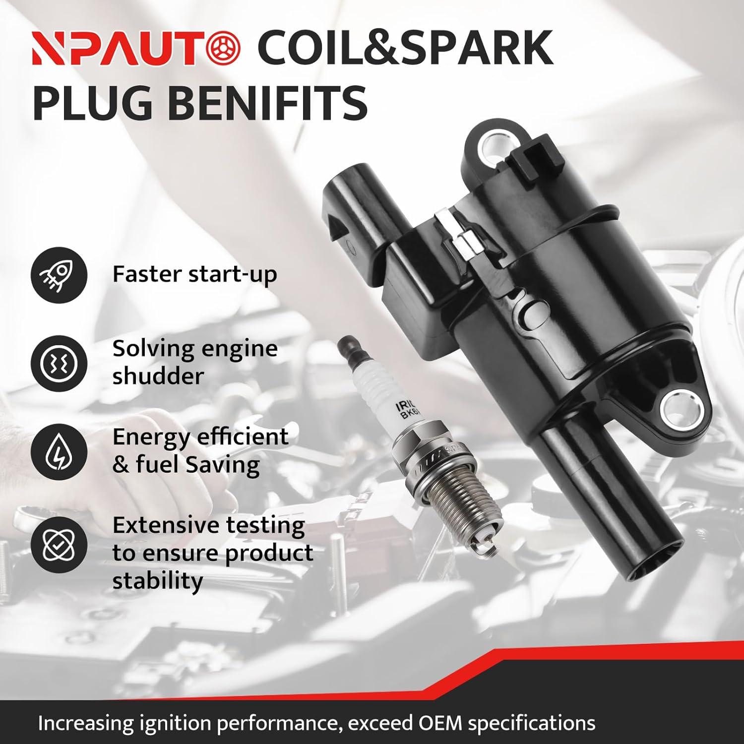 Kit de Bobinas de Encendido y Bujías NPAUTO UF742 para V8 5.3L/6.2L