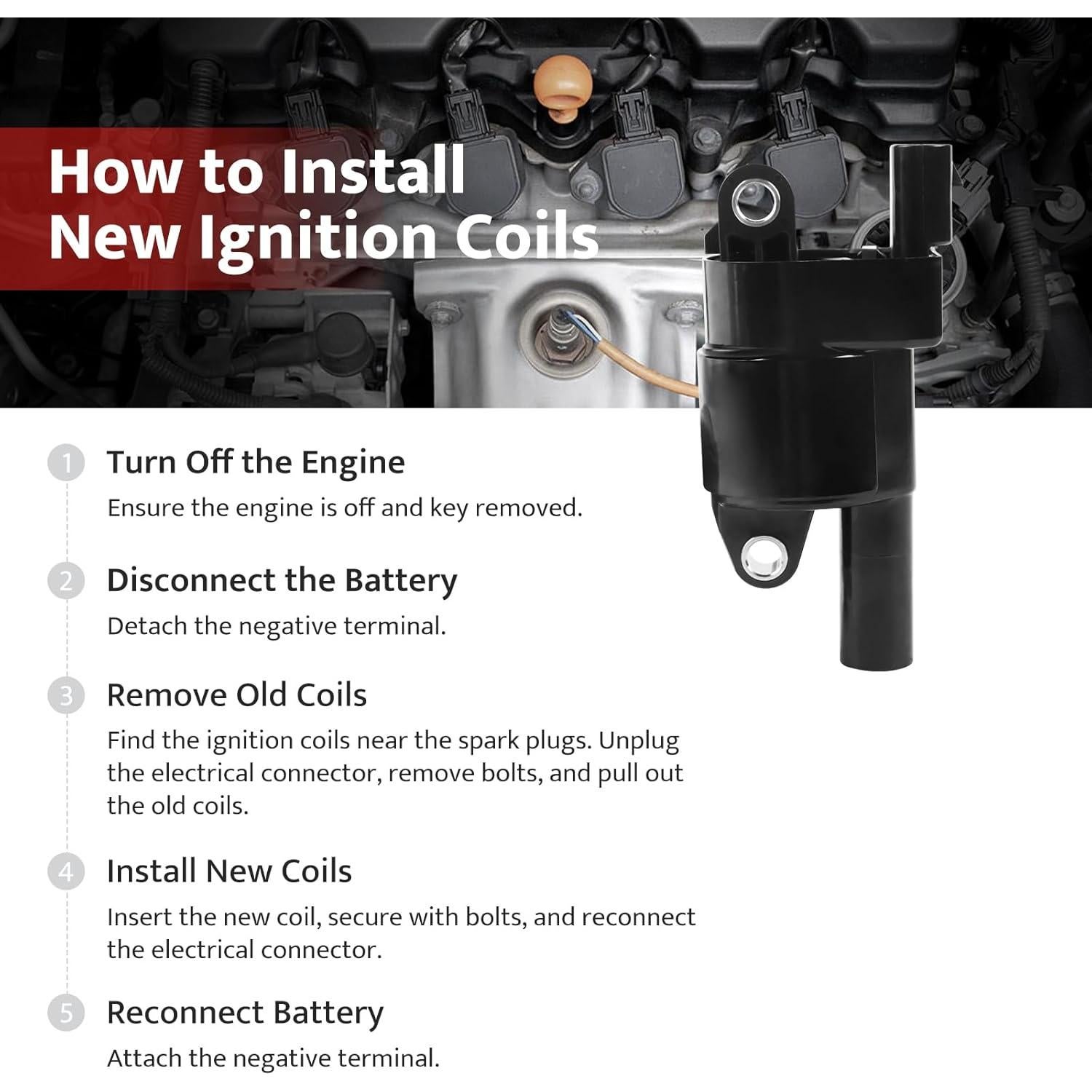 Kit de Bobinas de Encendido y Bujías NPAUTO UF742 para V8 5.3L/6.2L