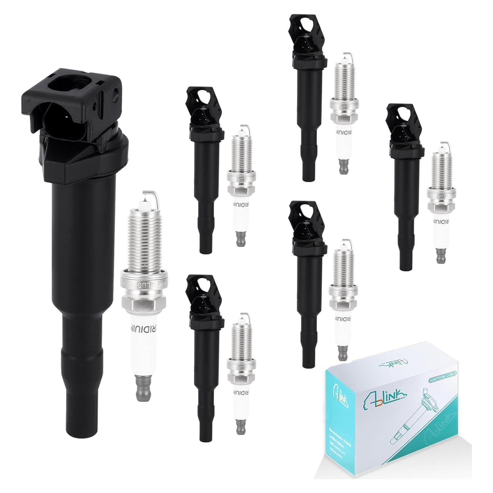 Juego de 6 Bobinas de Encendido y Bujías AULINK para BMW