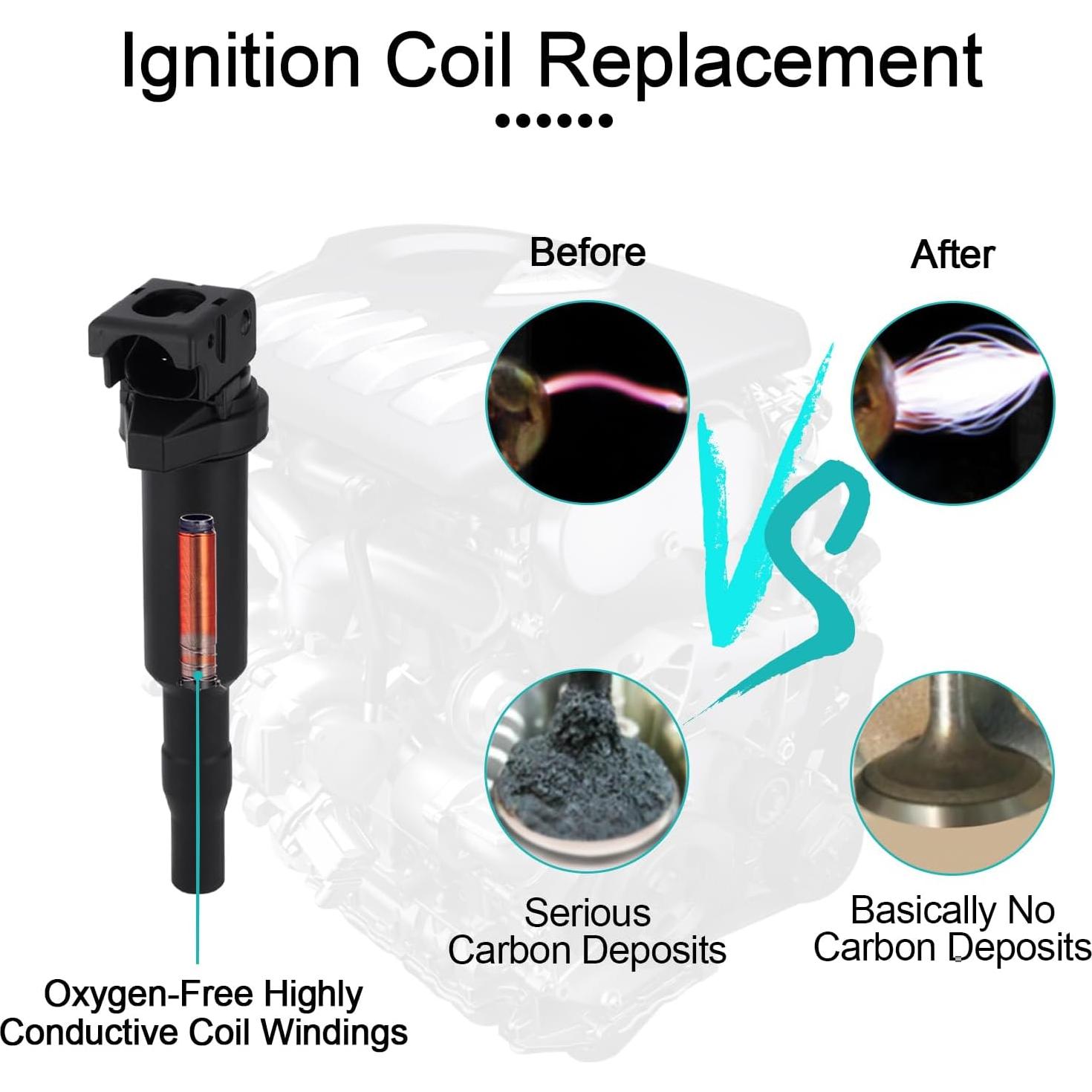 Juego de 6 Bobinas de Encendido y Bujías AULINK para BMW