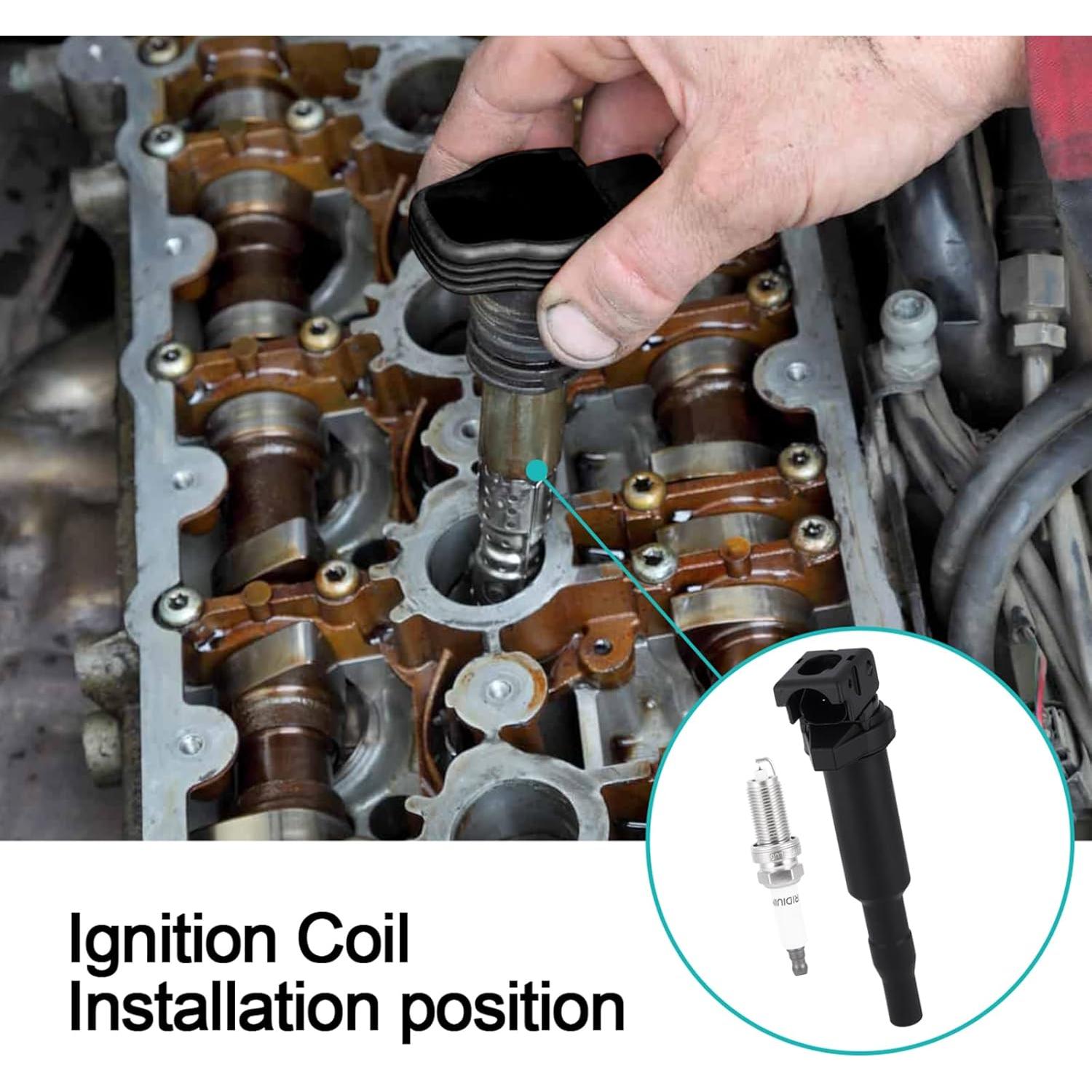 Juego de 6 Bobinas de Encendido y Bujías AULINK para BMW